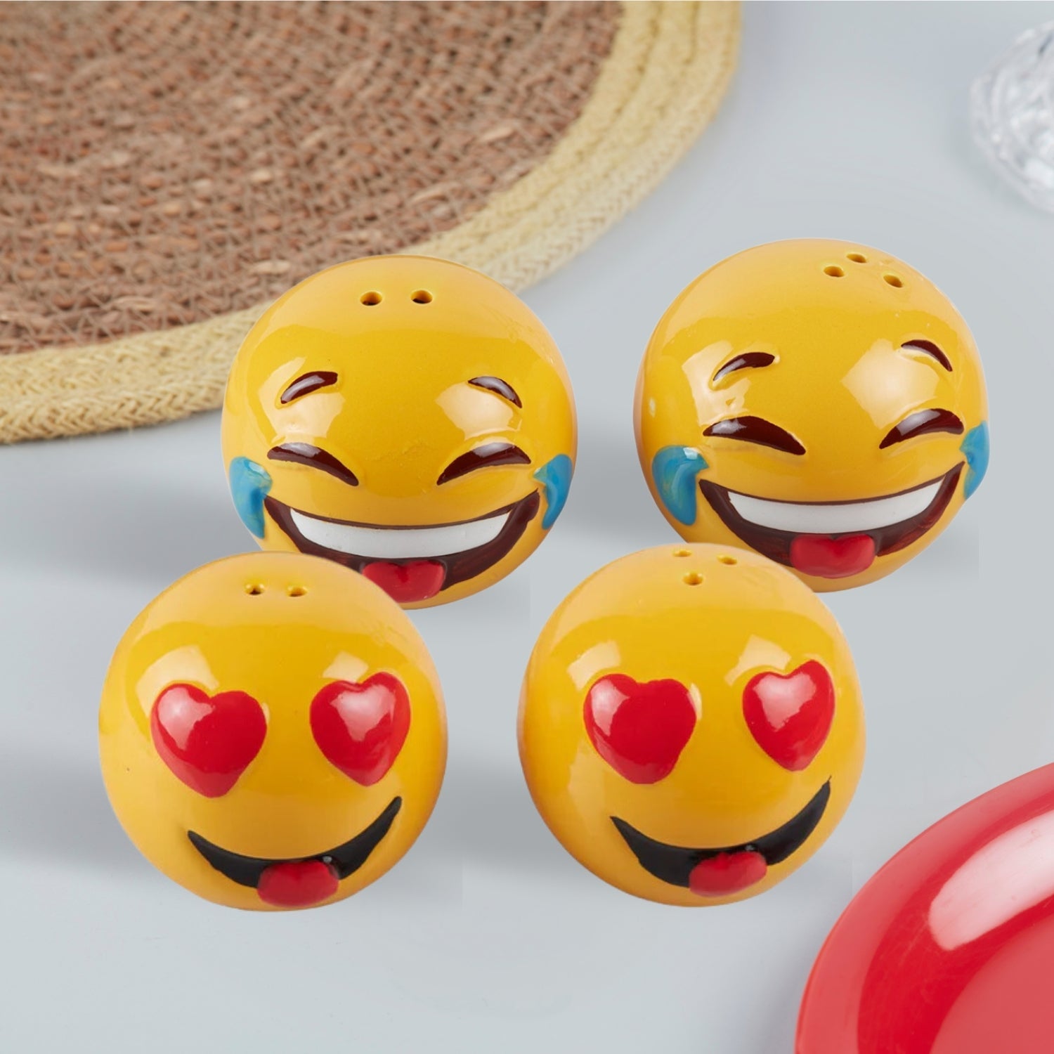 Ceramic Salt Pepper Container Set (10183)