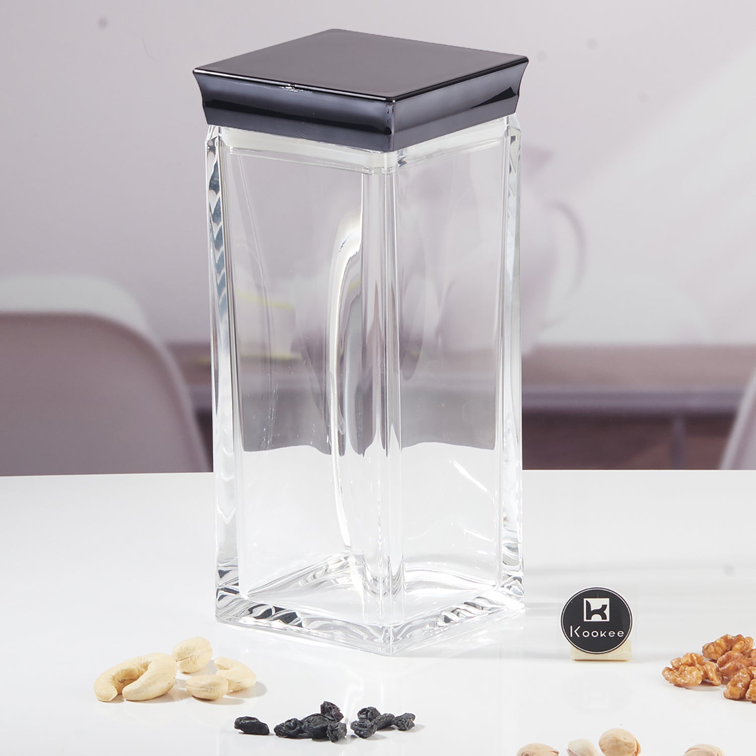 Acrylic Airtight Canister Jar & Container for Kitchen (Pack of 1) (11083)