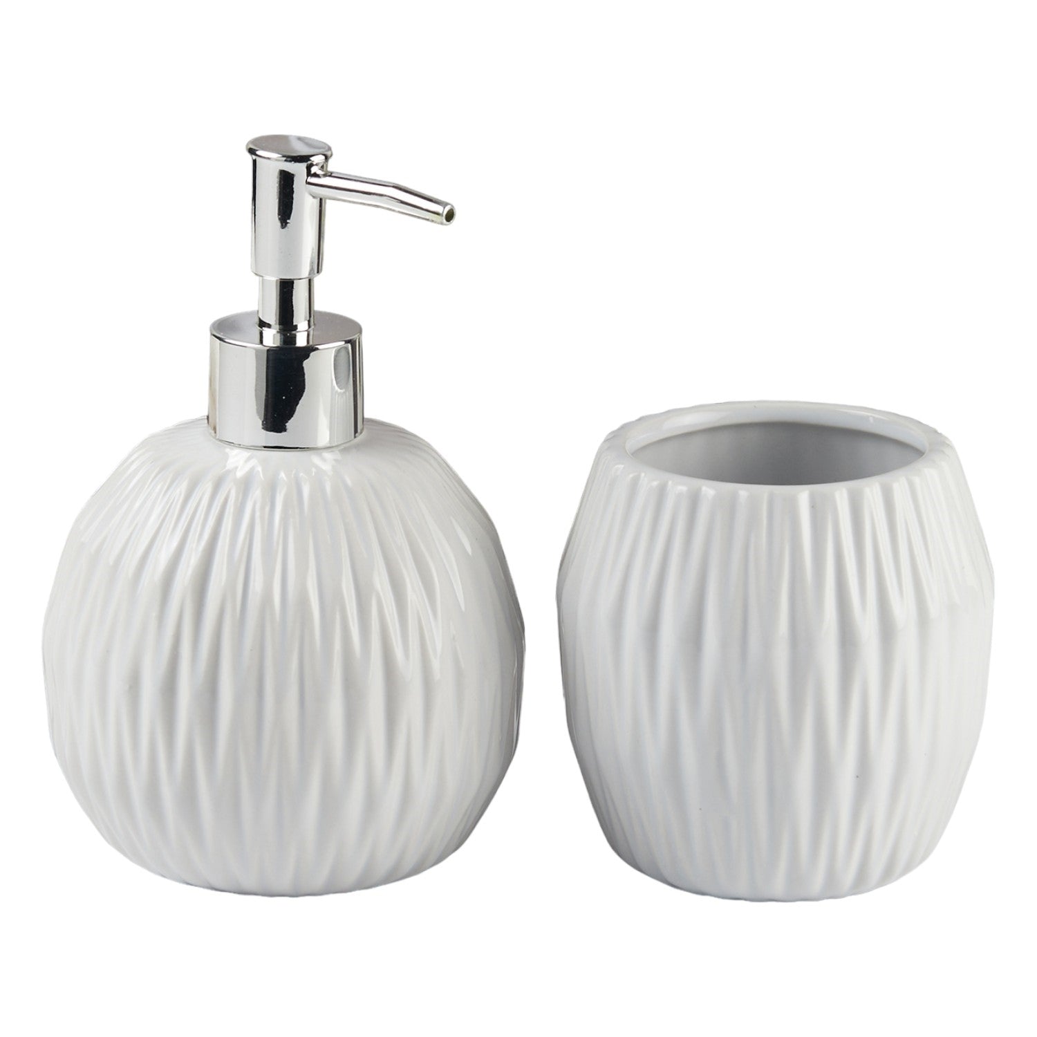 Kookee Ceramic Bathroom Sets, White, ART11108