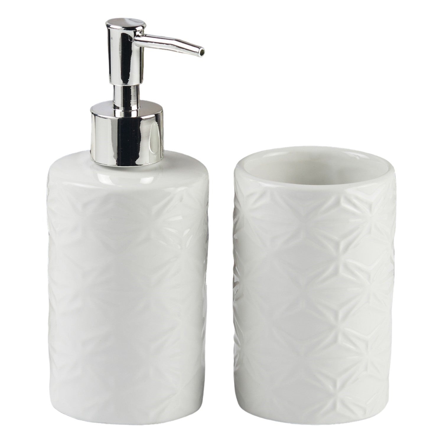 Kookee Ceramic Bathroom Sets, White, ART11114
