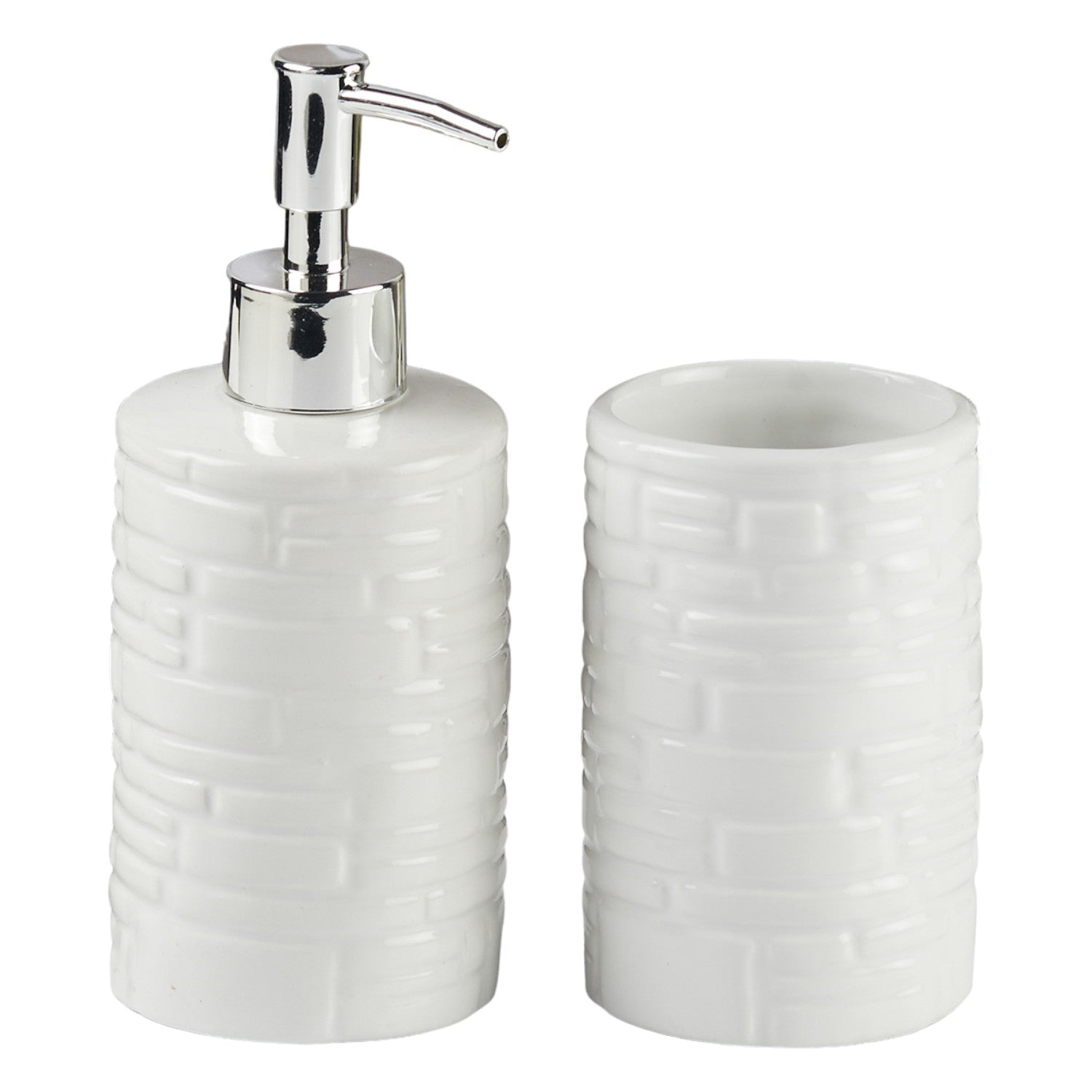 Kookee Ceramic Bathroom Sets, White, ART11117