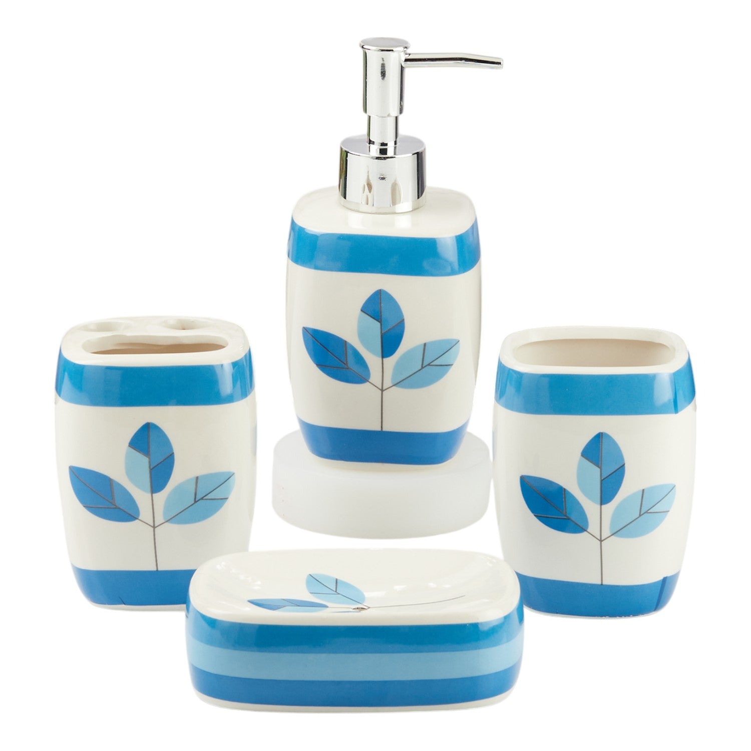 Kookee Ceramic Bathroom Sets, Multi, ART11143