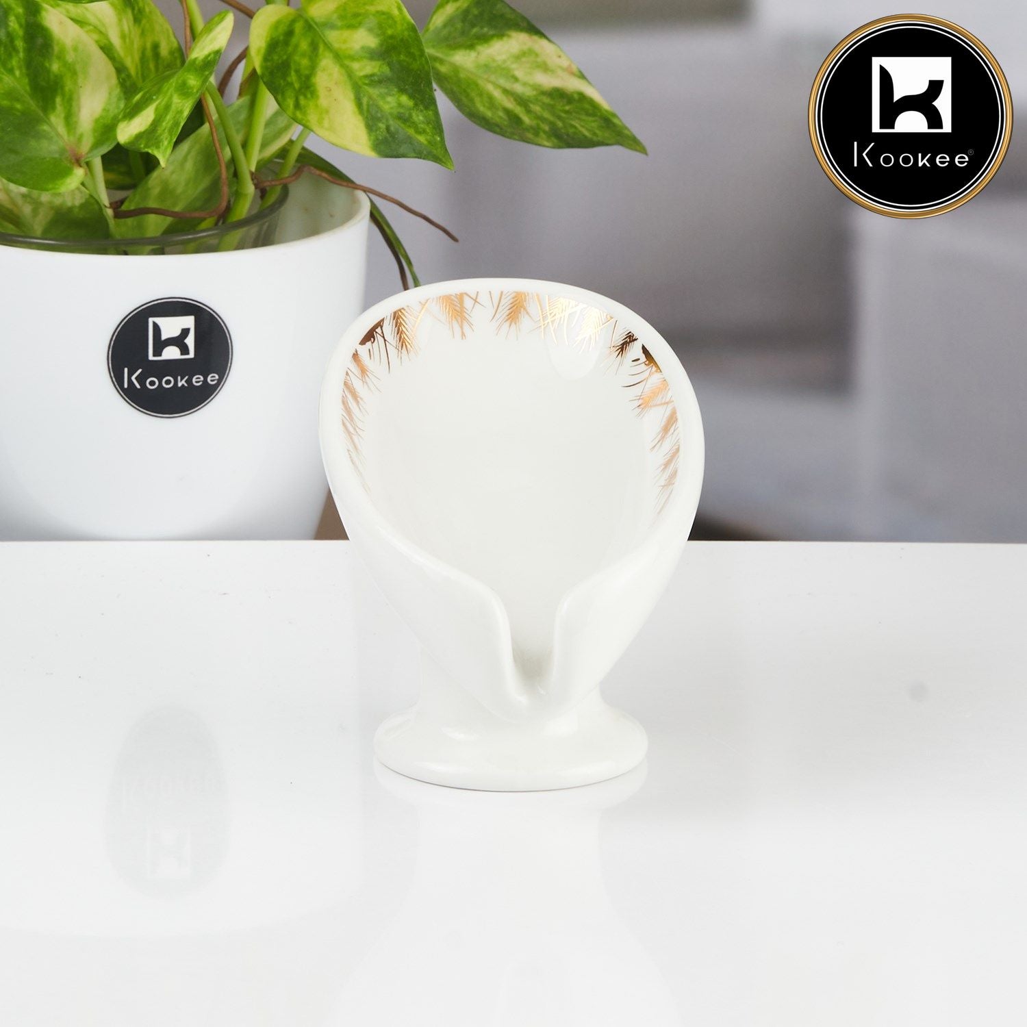Kookee Soap Holders, White, ART11170