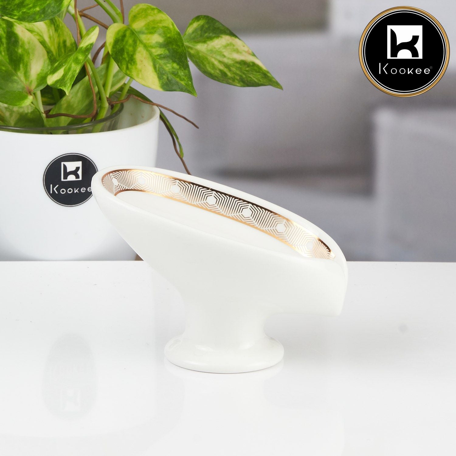Kookee Soap Holders, White, ART11172