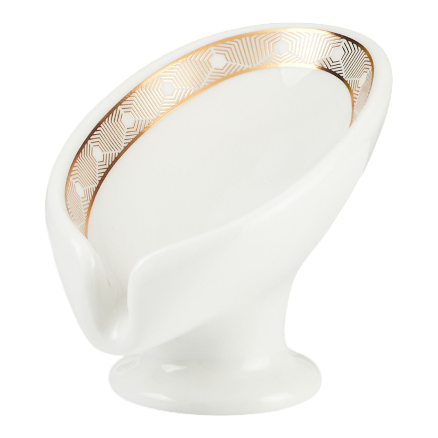 Ceramic Soap Holder Dish, Set of 1, White (11172)