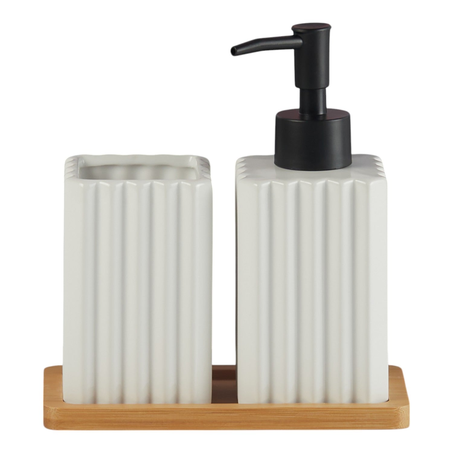 Kookee Ceramic Bathroom Sets, White, ART11182