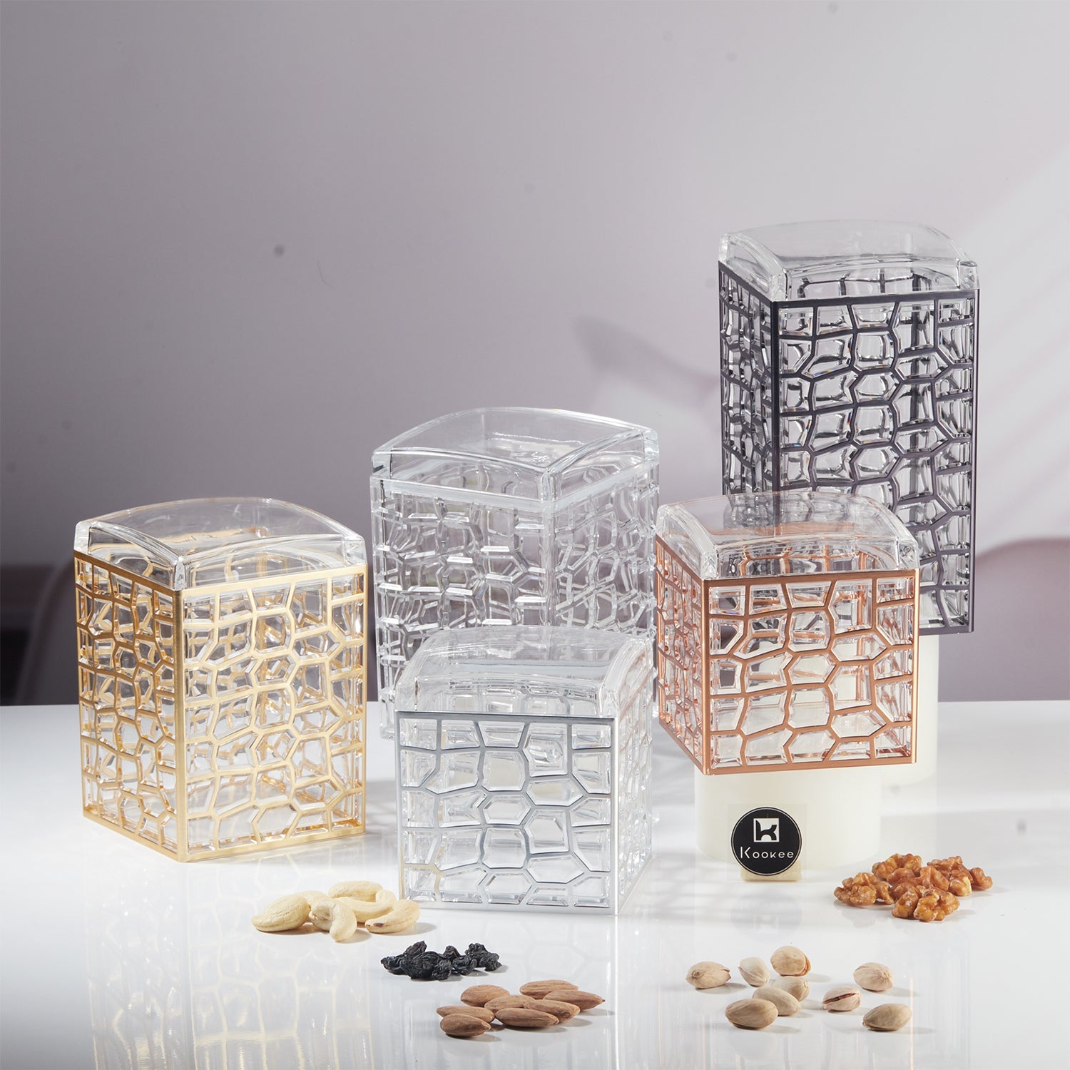 Acrylic Airtight Canister Jar & Container for Kitchen (Pack of 1) (11196)