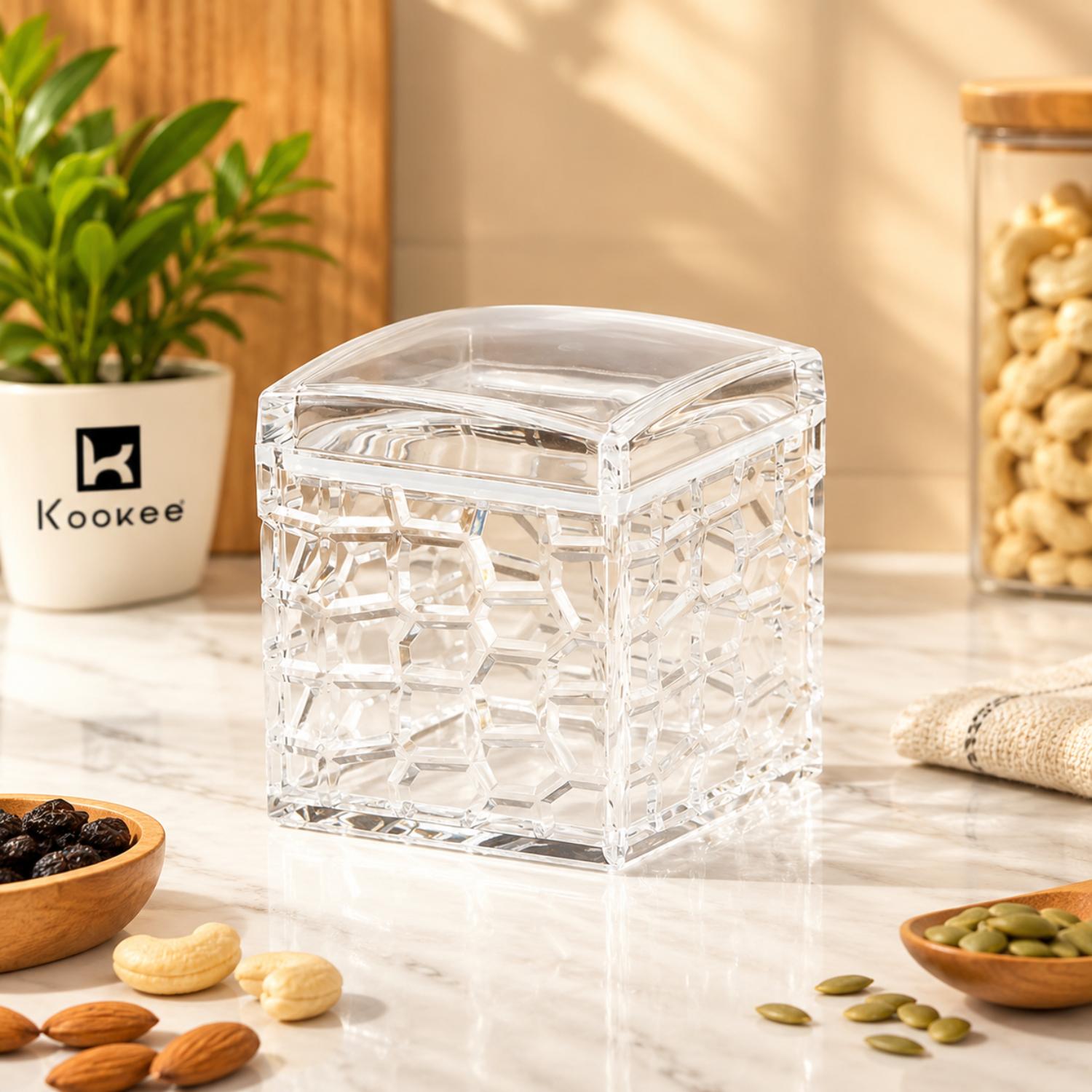 Kookee Canister Jars (Acrylic), Transparent, ART11190