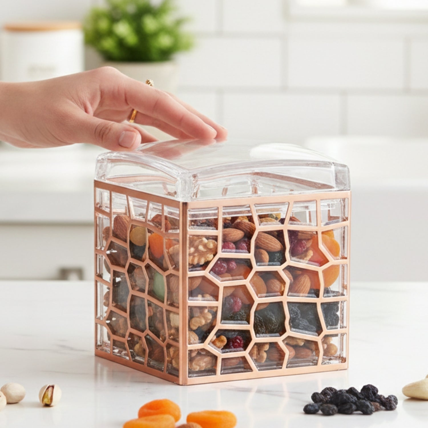 Canister Jars (Acrylic), Rose Gold, ART11199