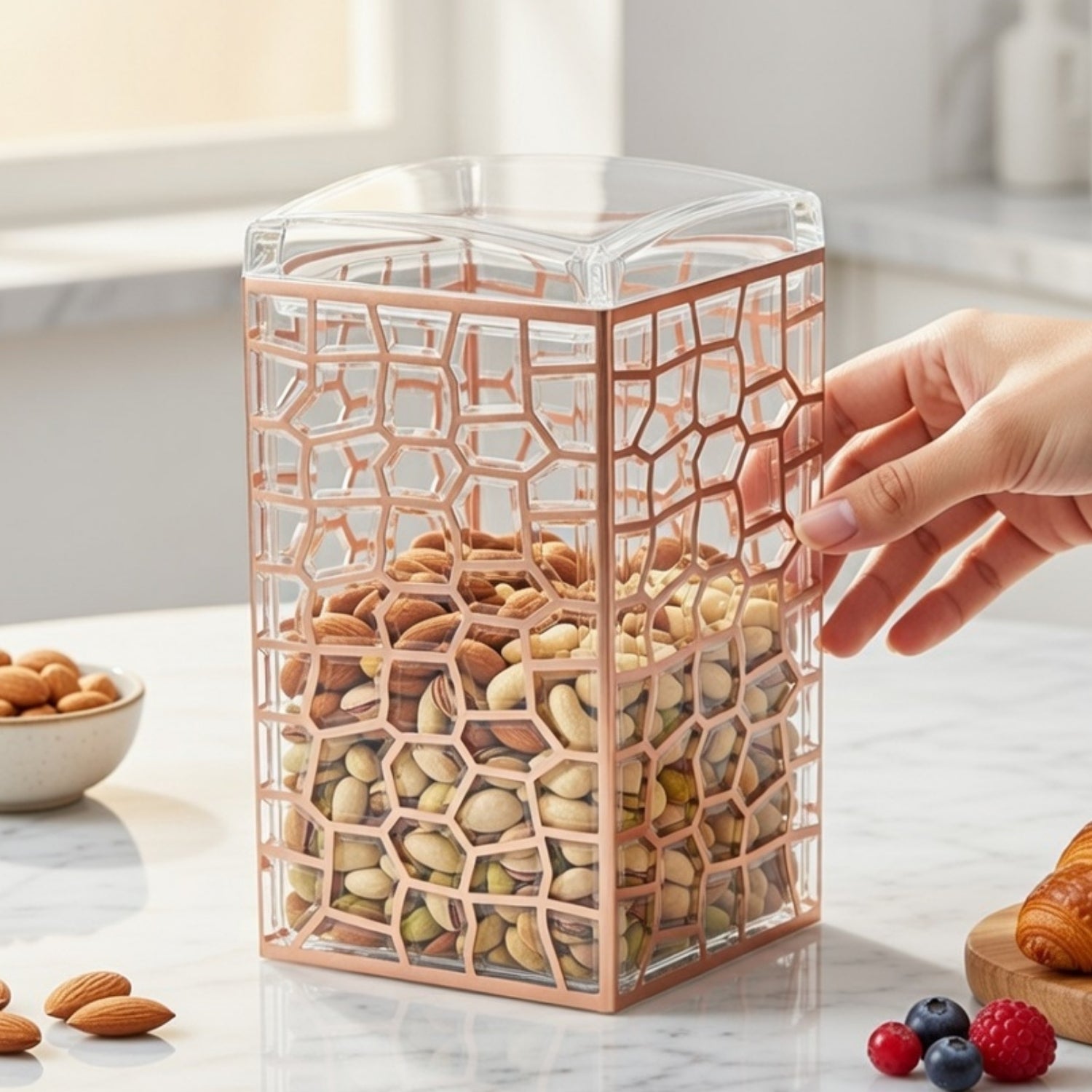 Canister Jars (Acrylic), Rose Gold, ART11201