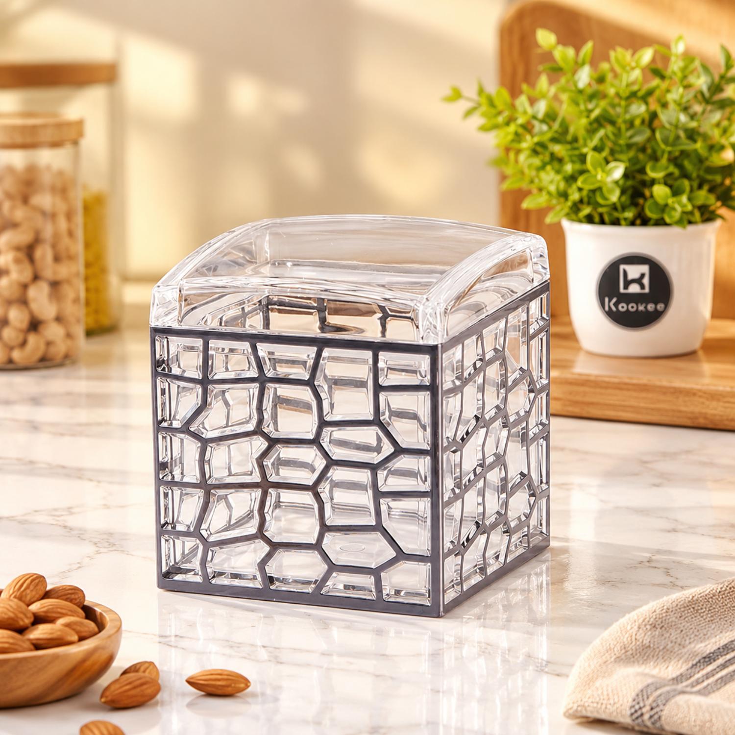 Kookee Canister Jars (Acrylic), Black, ART11202