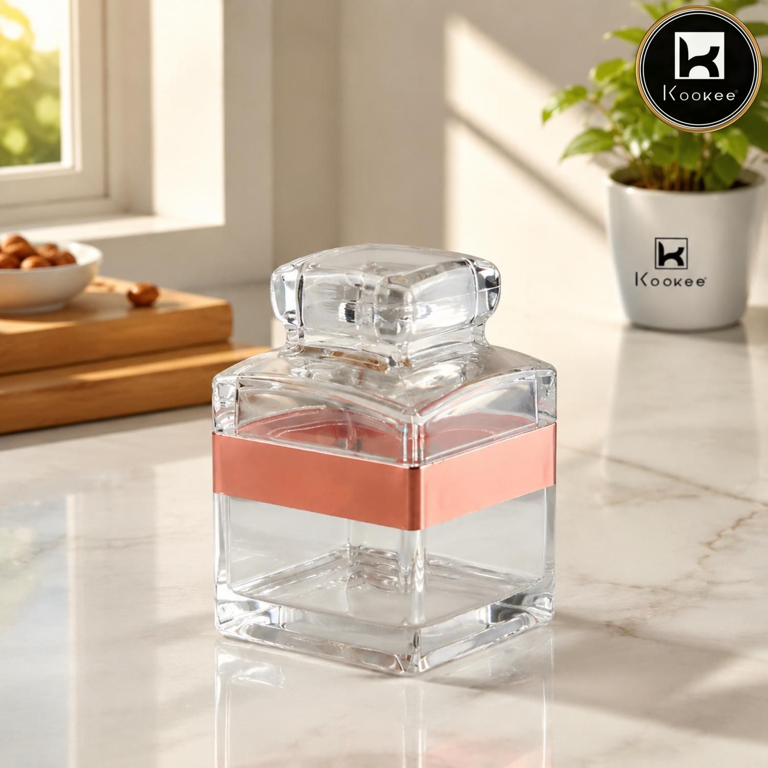 Kookee Canister Jars (Acrylic), Rose Gold, ART11205