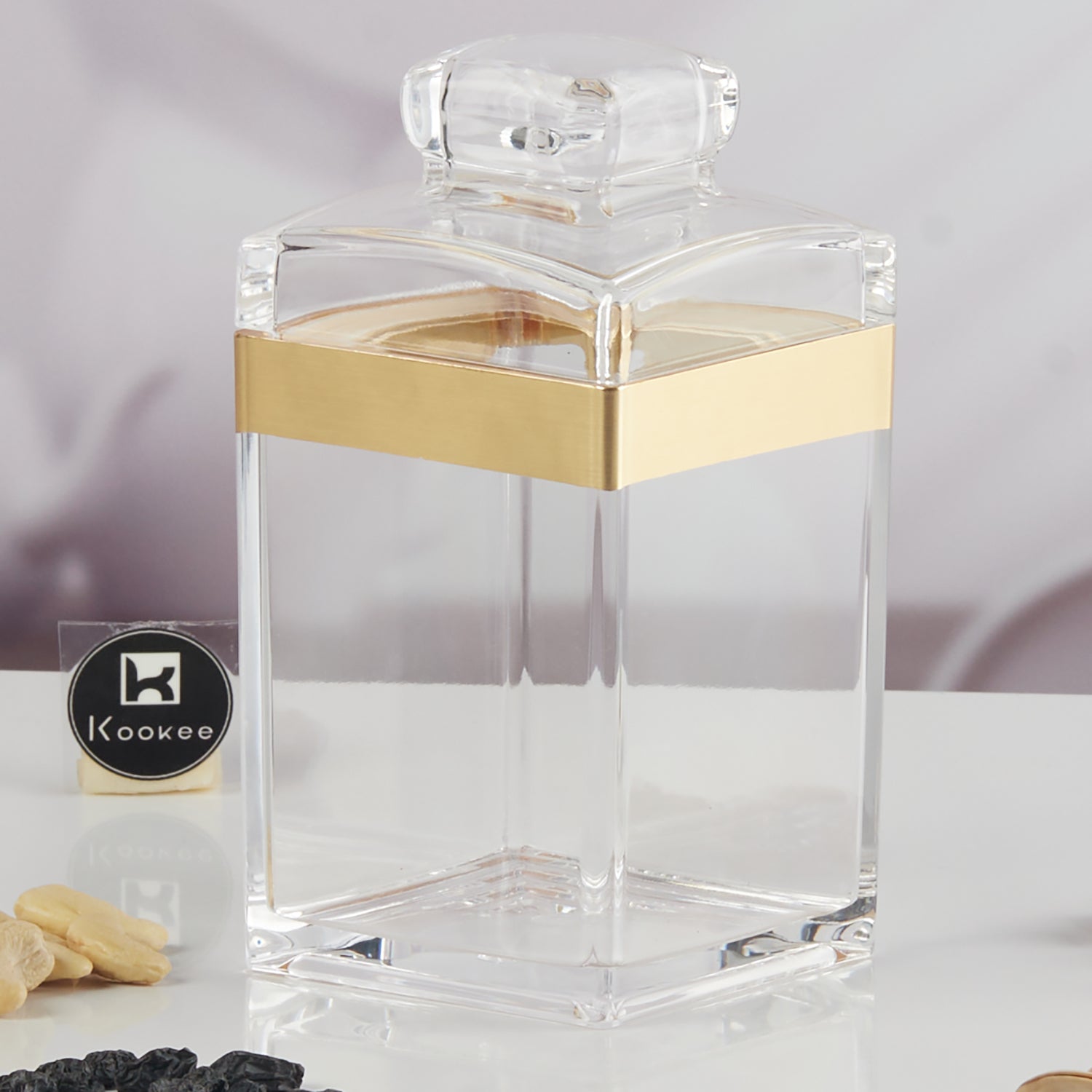 Acrylic Airtight Canister Jar & Container for Kitchen (Pack of 1) (11209)