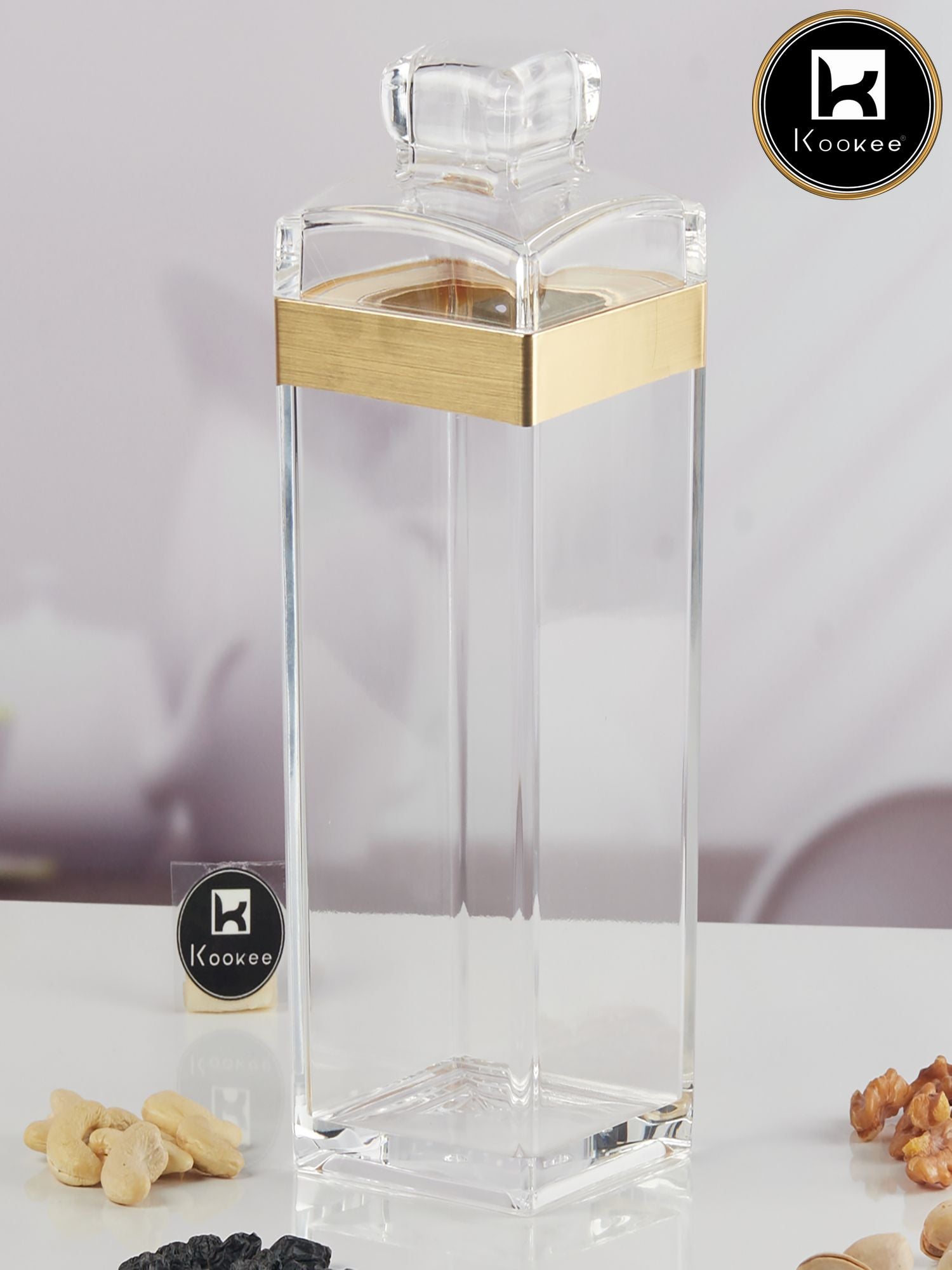 Kookee Canister Jars (Acrylic), Gold, ART11212