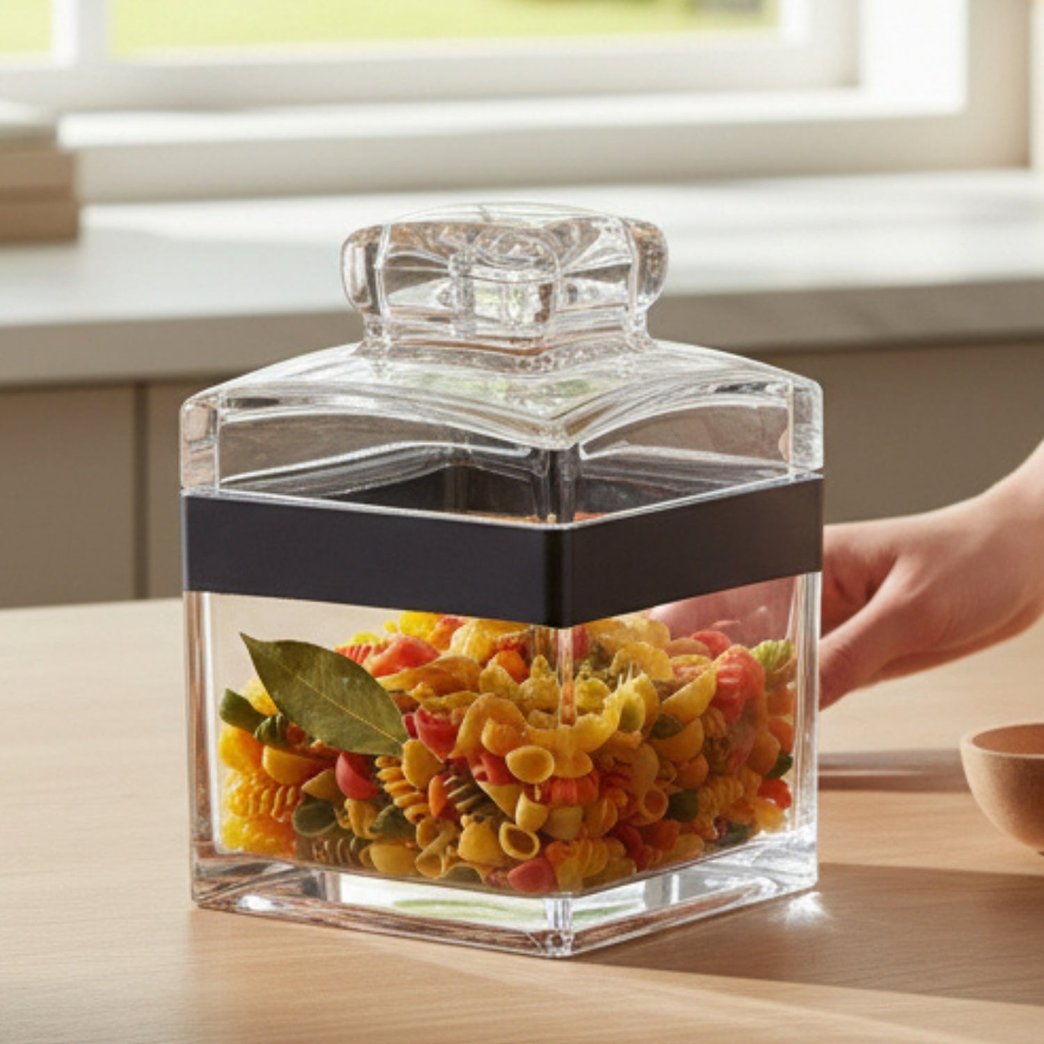 Canister Jars (Acrylic), Black, ART11217