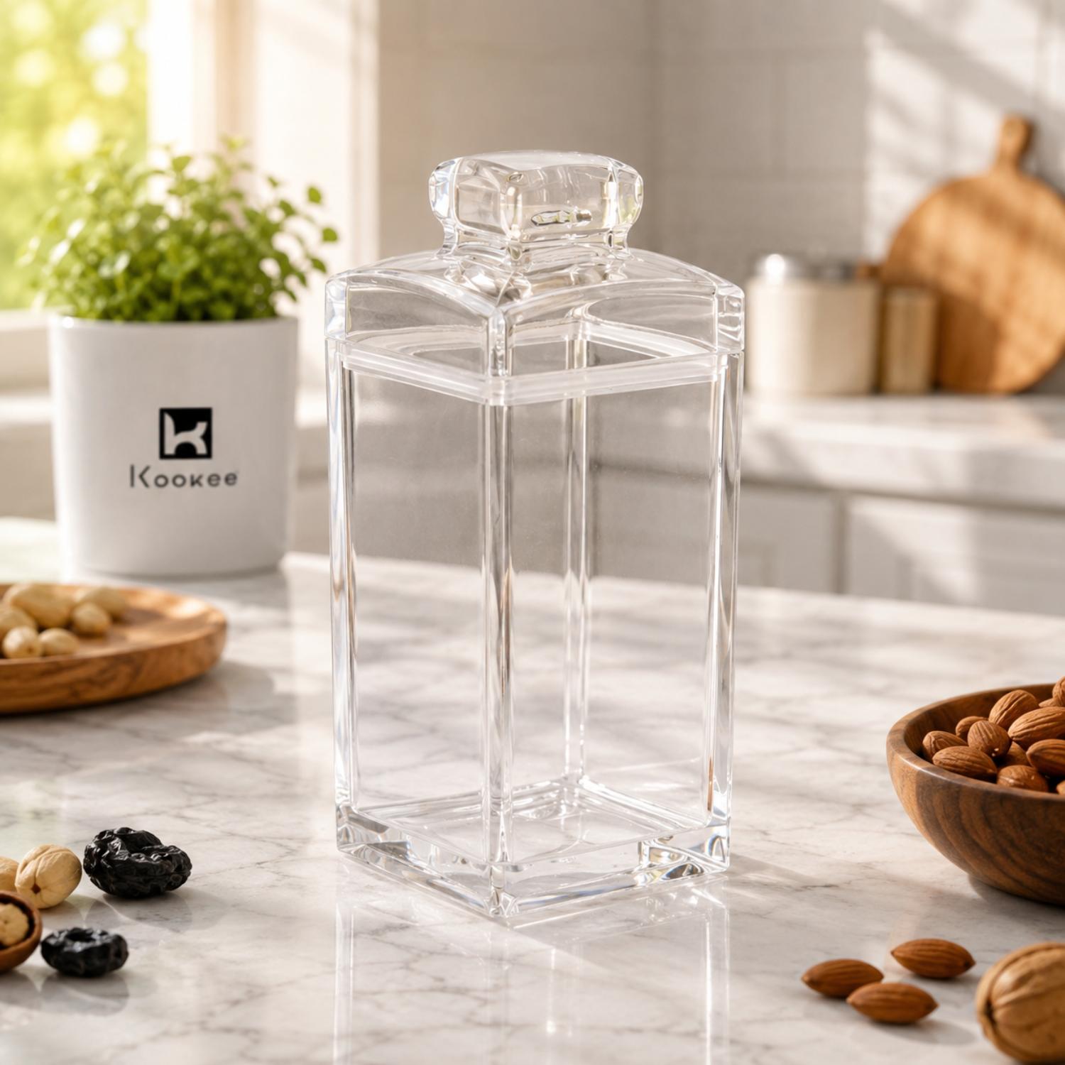 Kookee Canister Jars (Acrylic), Transparent, ART11224