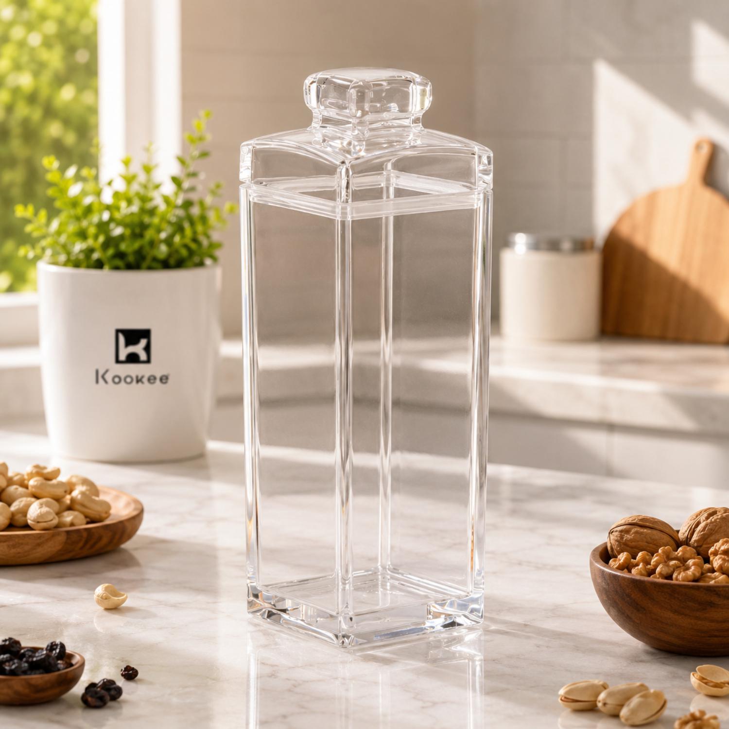Kookee Canister Jars (Acrylic), Transparent, ART11225