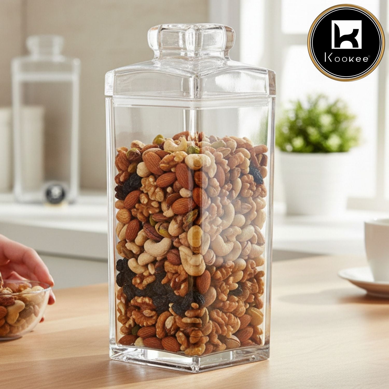 Kookee Canister Jars (Acrylic), Transparent, ART11225