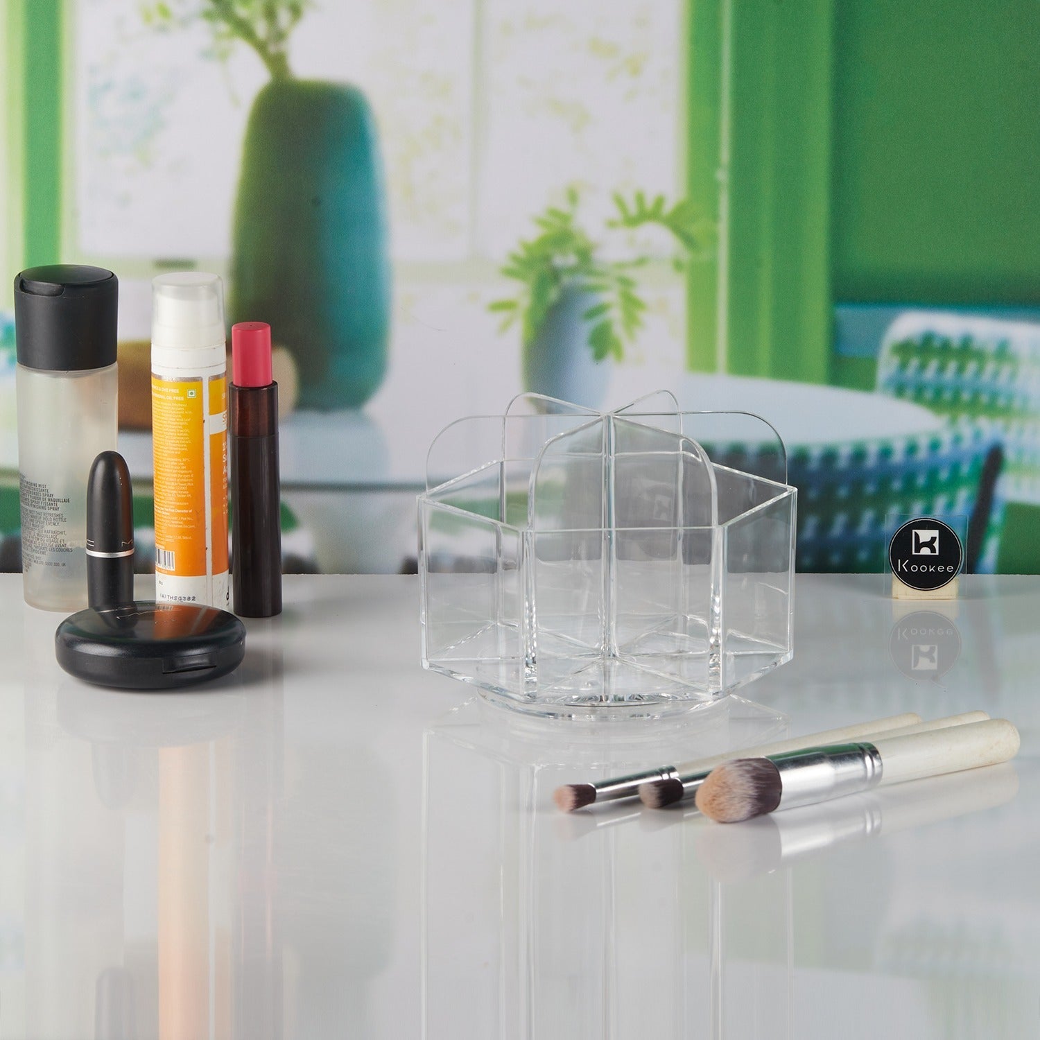 Makeup Organiser Round 360 Rotating, Spinning Skincare Cosmetic Organizer Acrylic Large (11227)