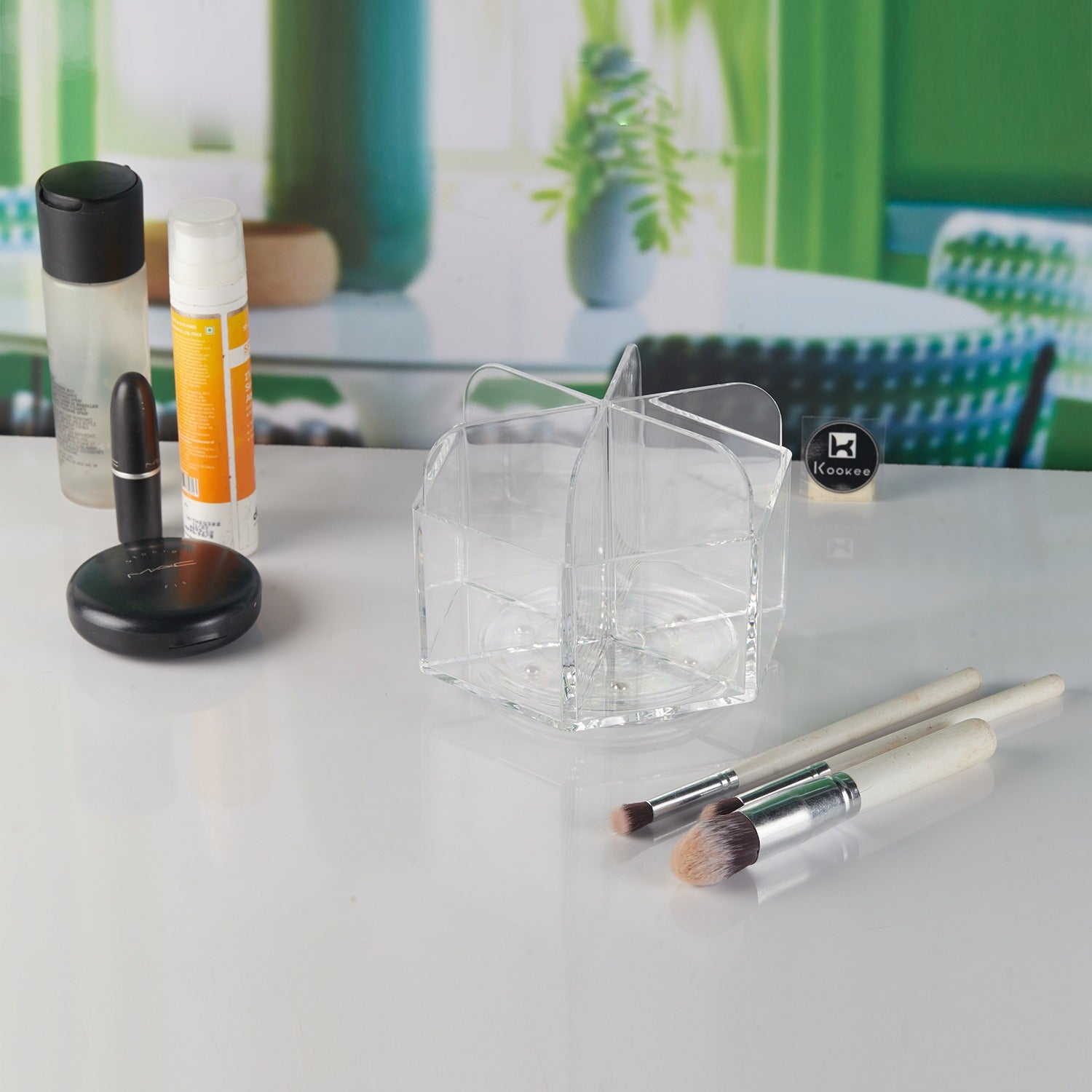 Makeup Organiser Round 360 Rotating, Spinning Skincare Cosmetic Organizer Acrylic Large (11227)