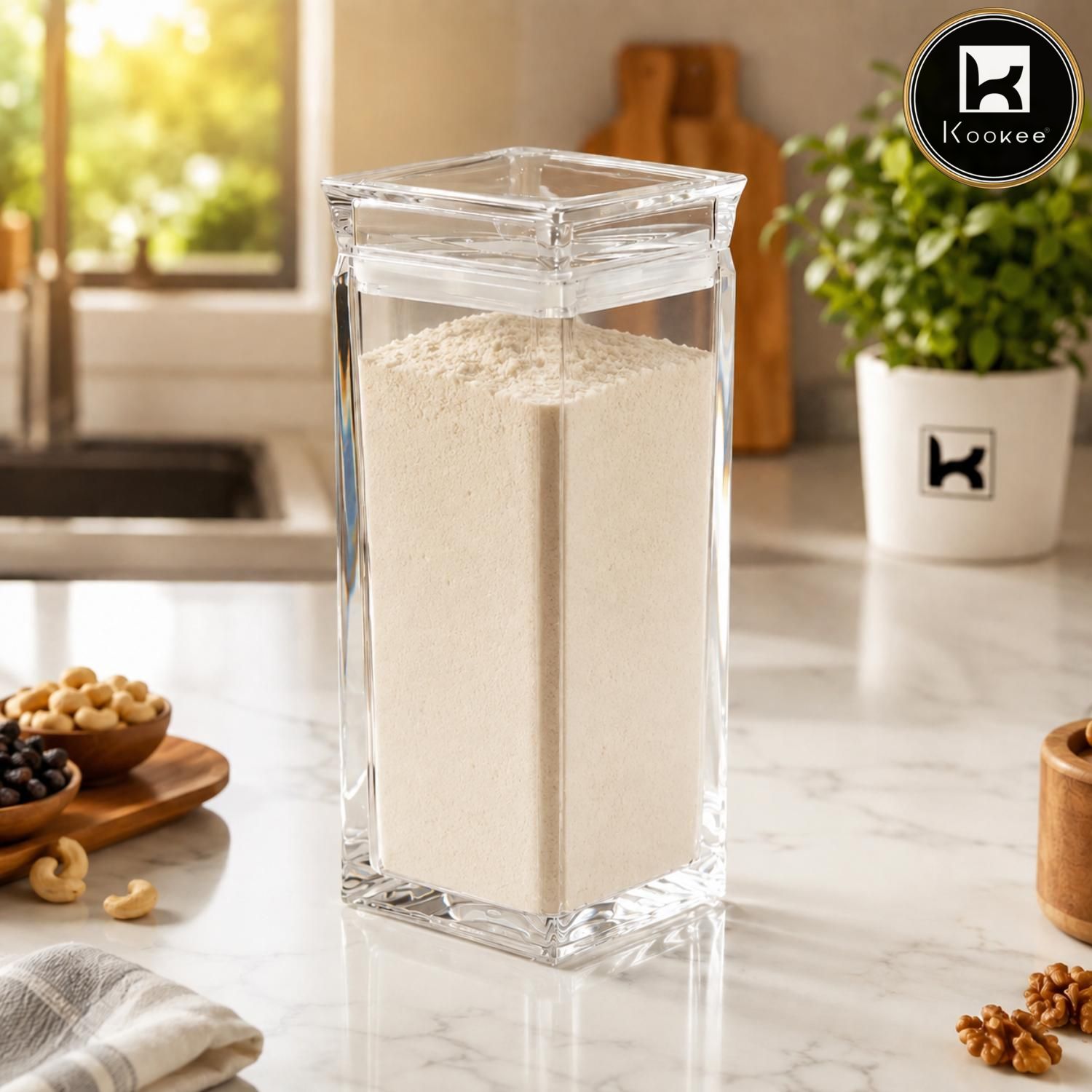 Kookee Canister Jars (Acrylic), Transparent, ART11231