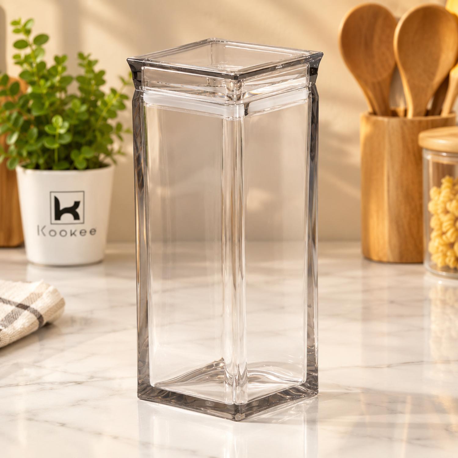 Kookee Canister Jars (Acrylic), Grey, ART11235