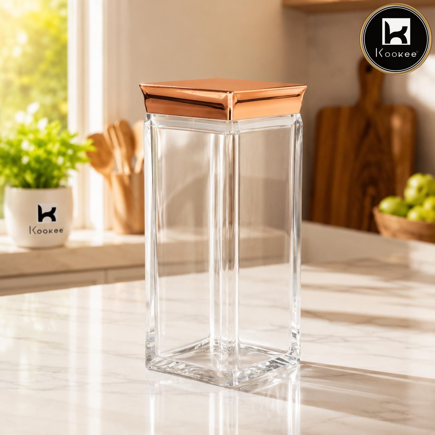 Kookee Canister Jars (Acrylic), Rose Gold, ART11242