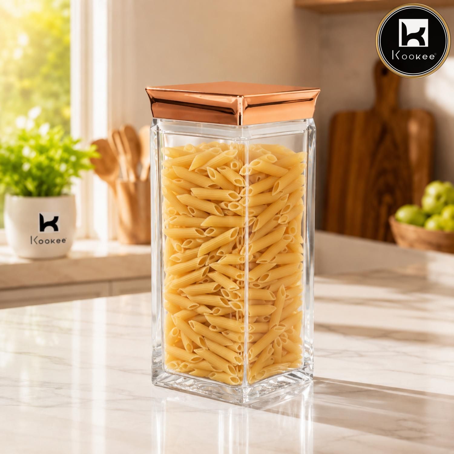 Kookee Canister Jars (Acrylic), Rose Gold, ART11242