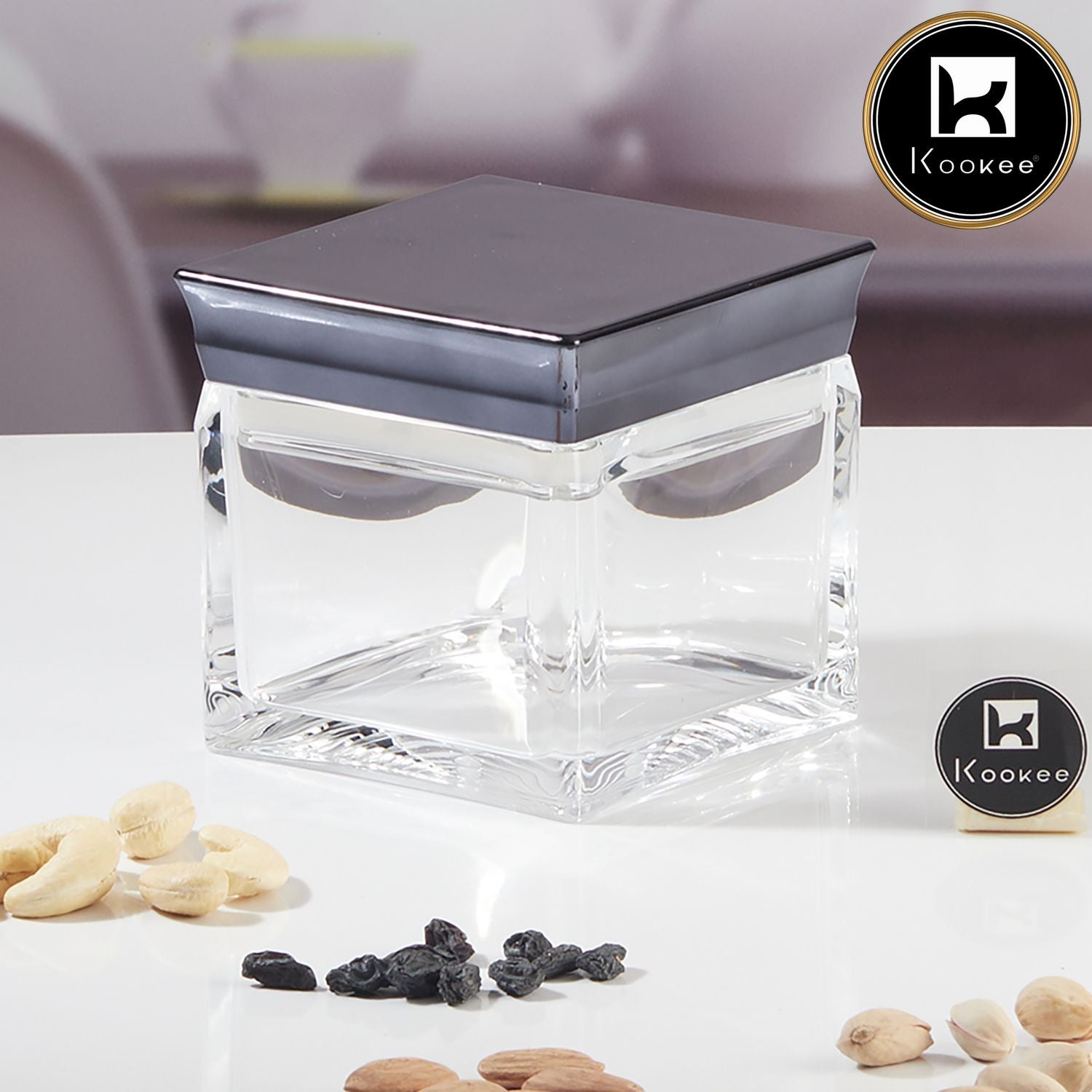 Kookee Canister Jars (Acrylic), Black, ART11244