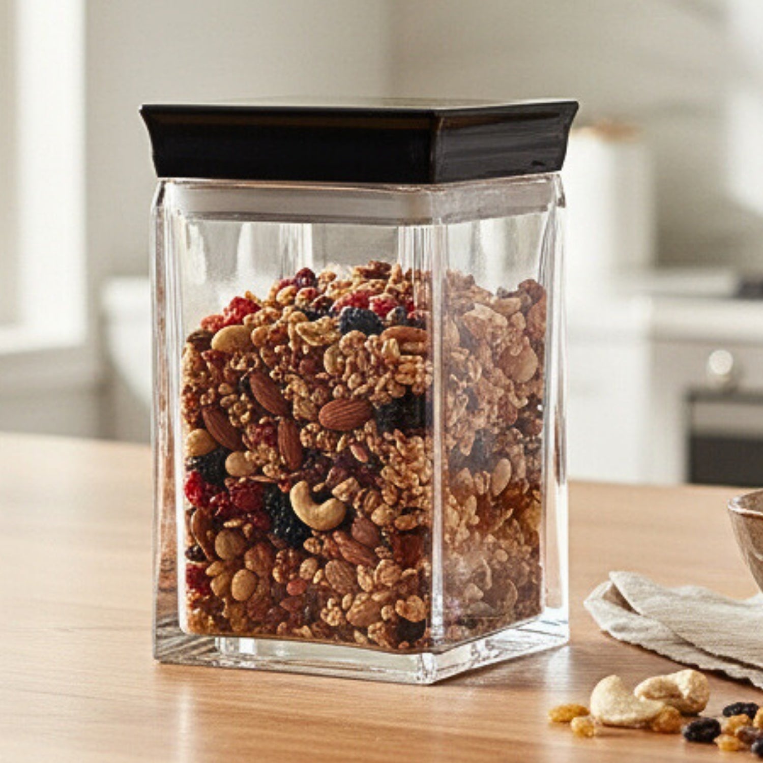 Canister Jars (Acrylic), Black, ART11246