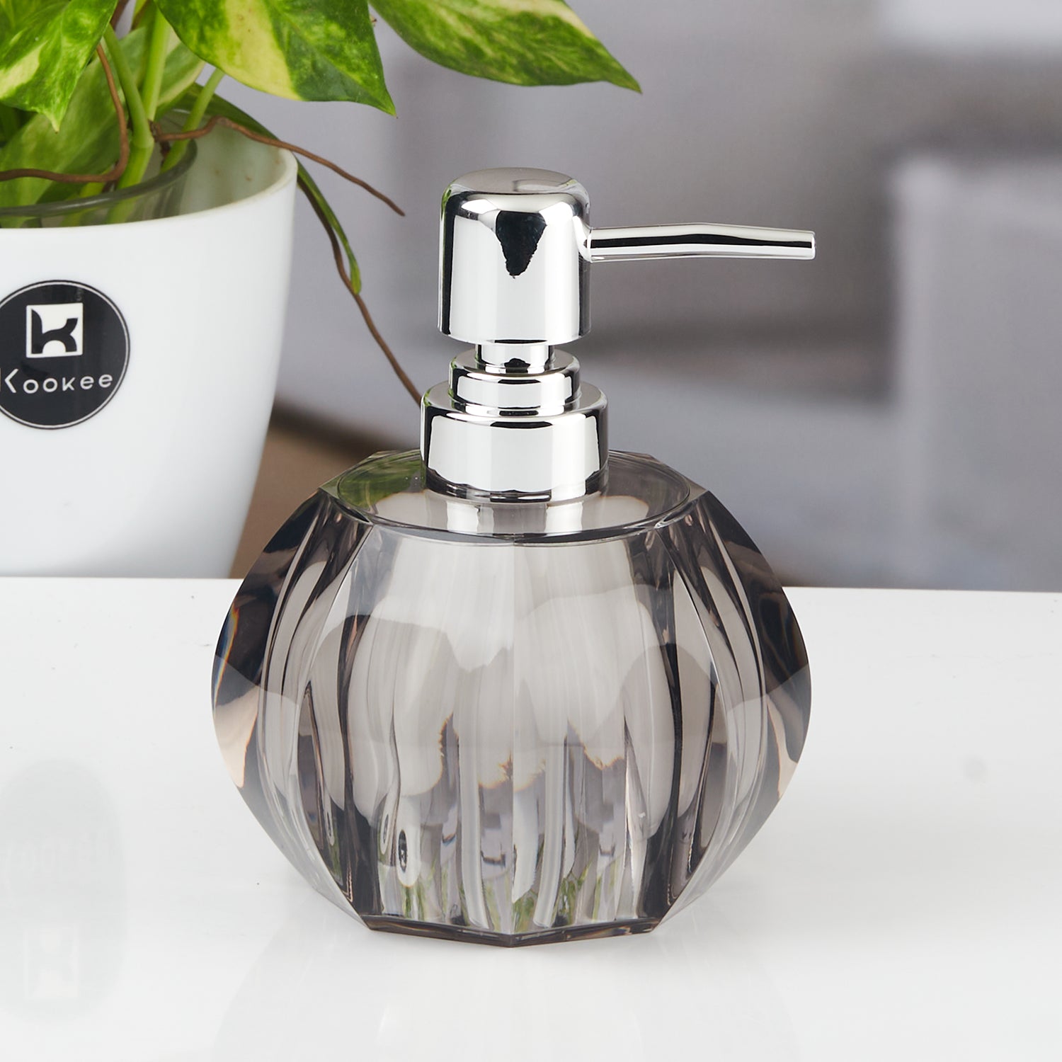 Acrylic Soap Dispensers, Grey, ART11261