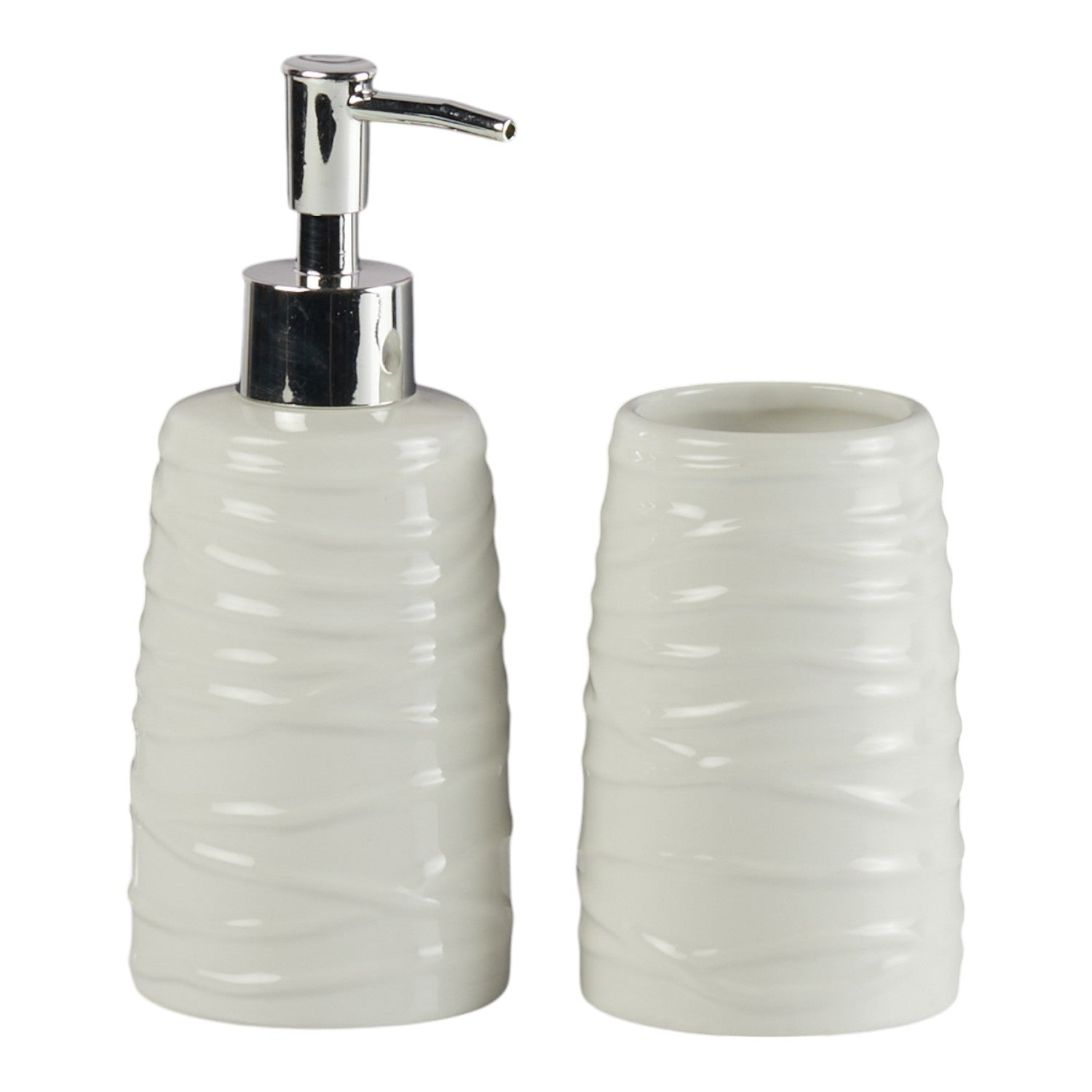 Kookee Ceramic Bathroom Sets, White, ART11269