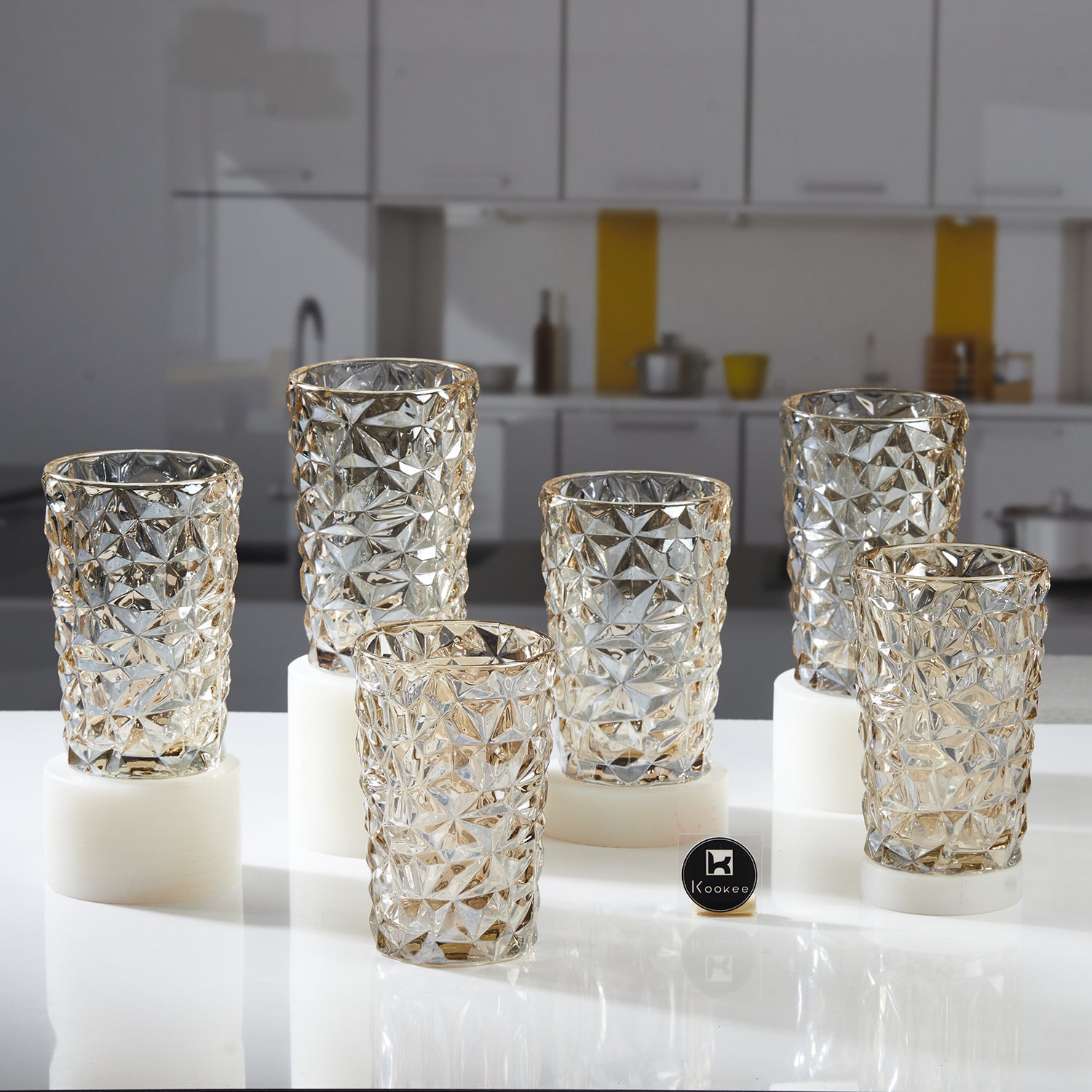 Water & Juice Glasses, Gold, ART11771