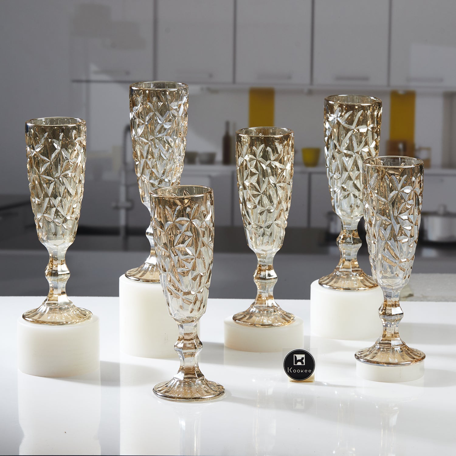 Wine Glasses, Gold, ART11777