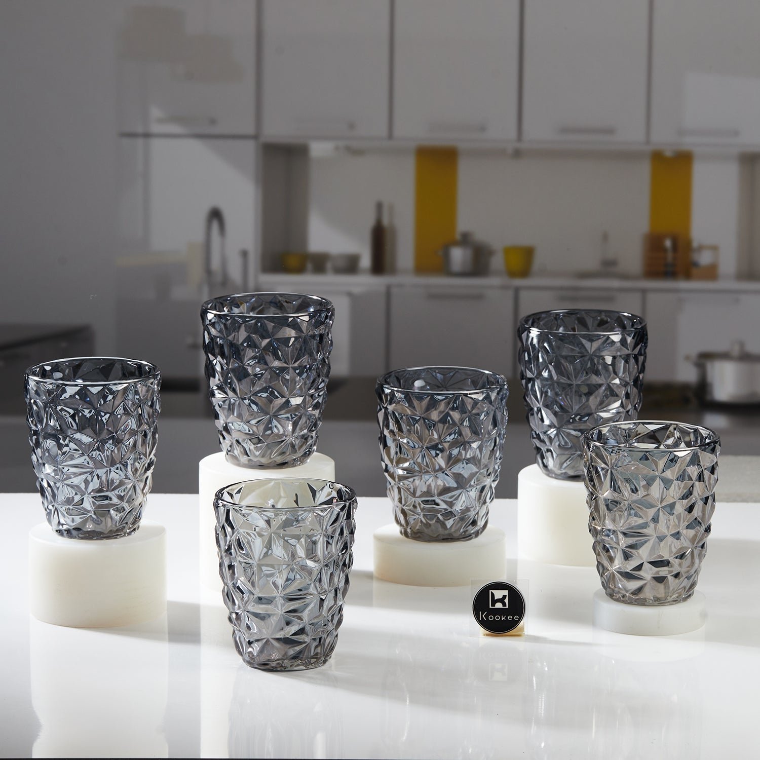 Water & Juice Glasses, Grey, ART11766