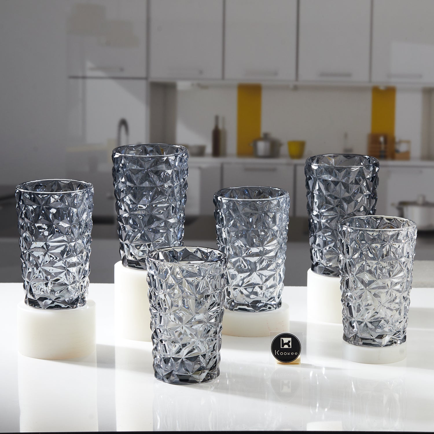 Water & Juice Glasses, Grey, ART11772