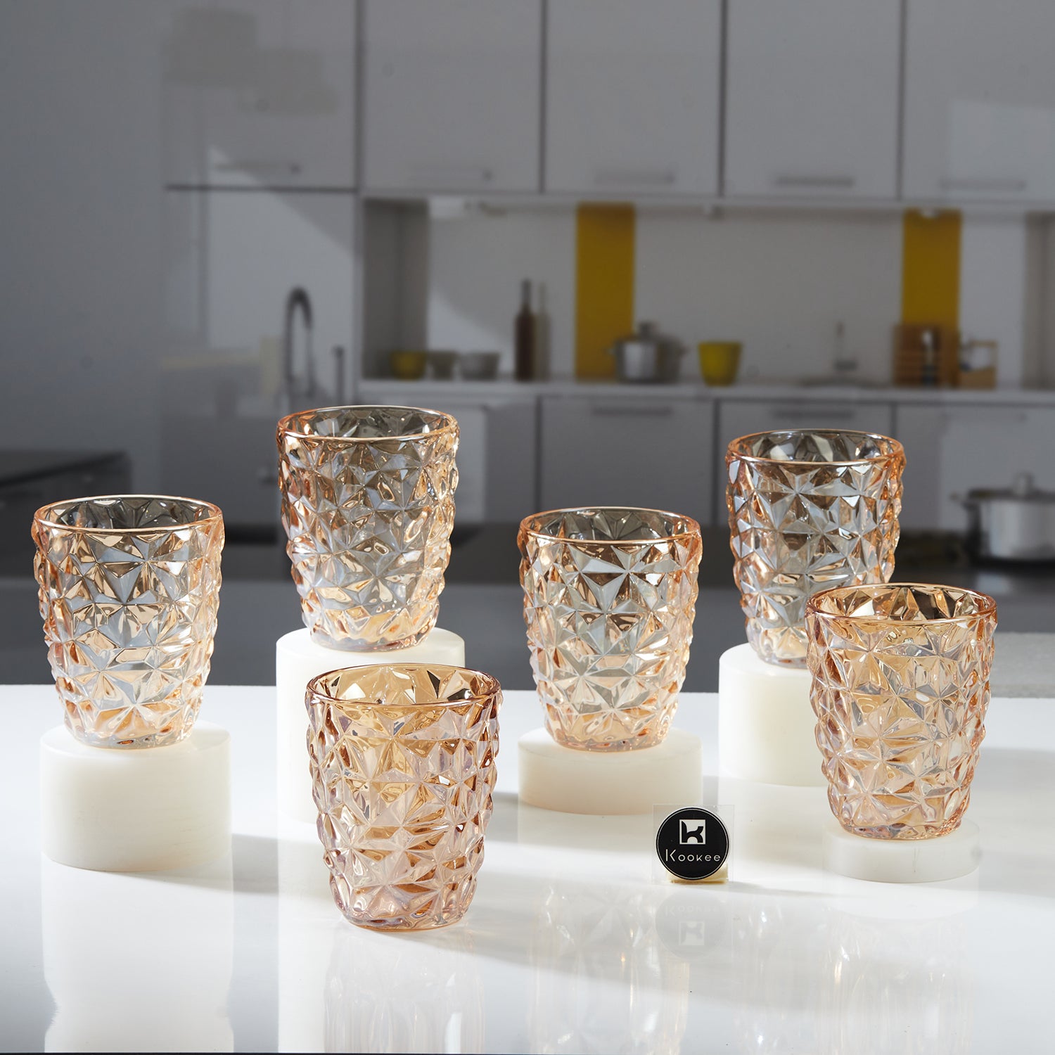 Water & Juice Glasses, Gold, ART11767