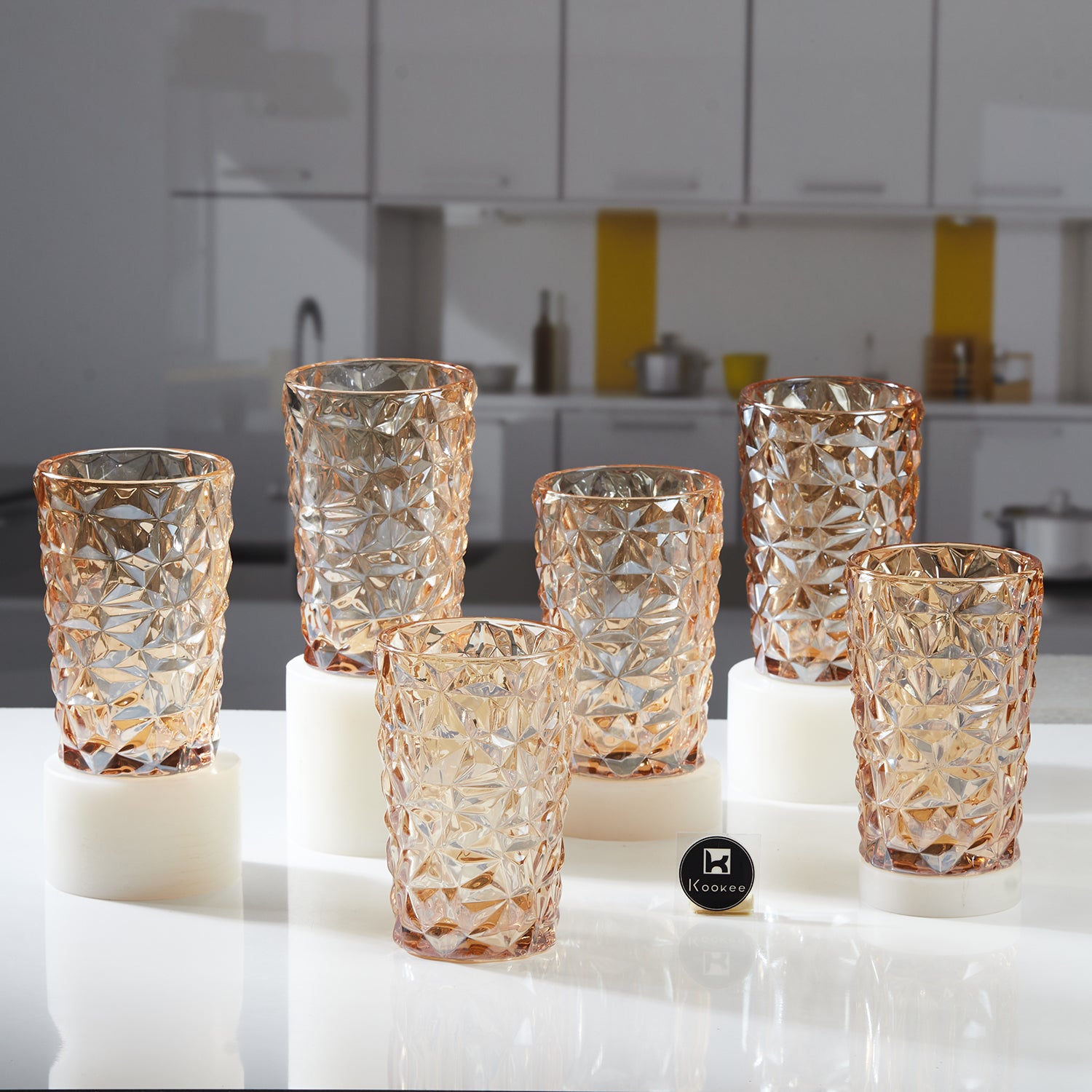 Water & Juice Glasses, Gold, ART11773