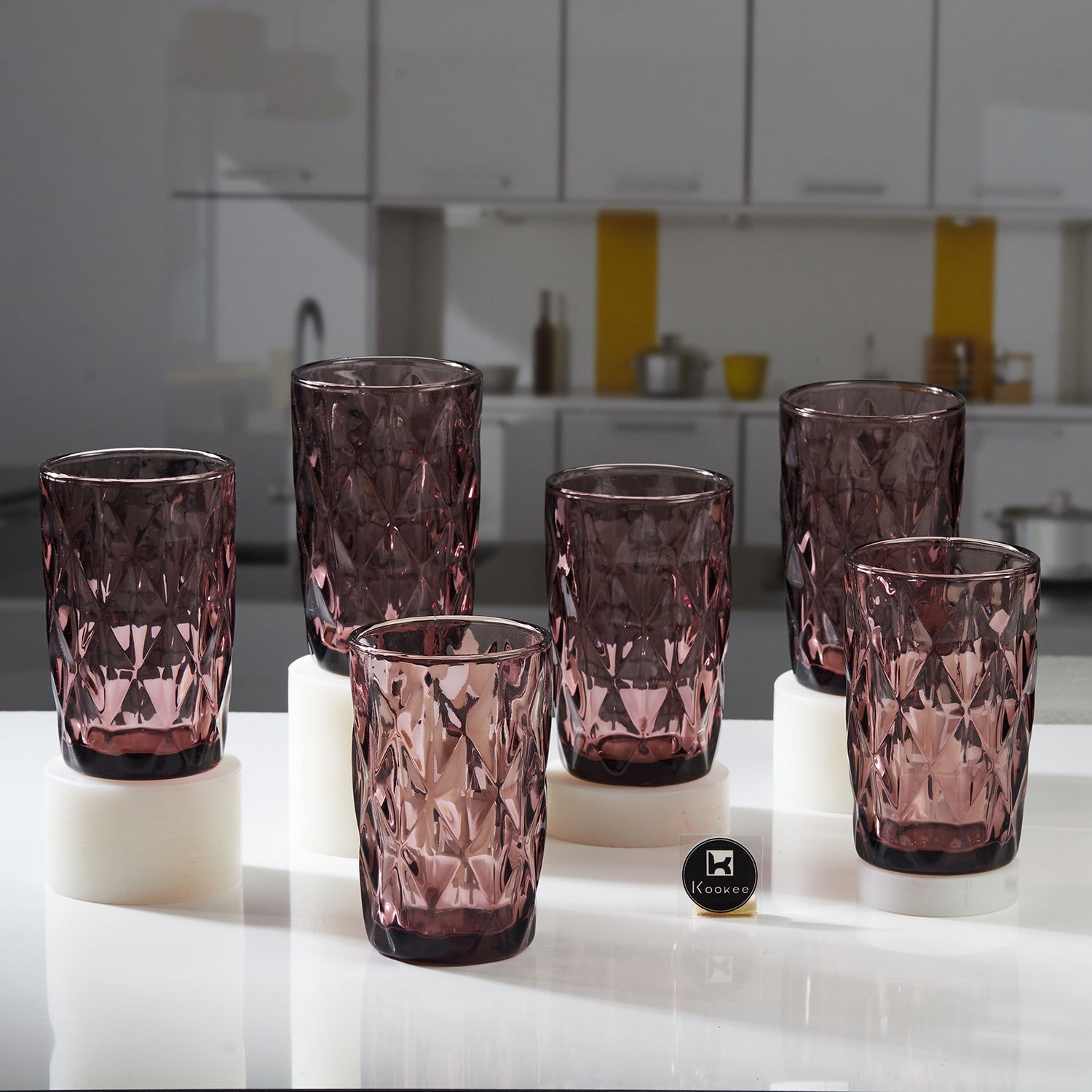 Water & Juice Glasses, Pink, ART11746