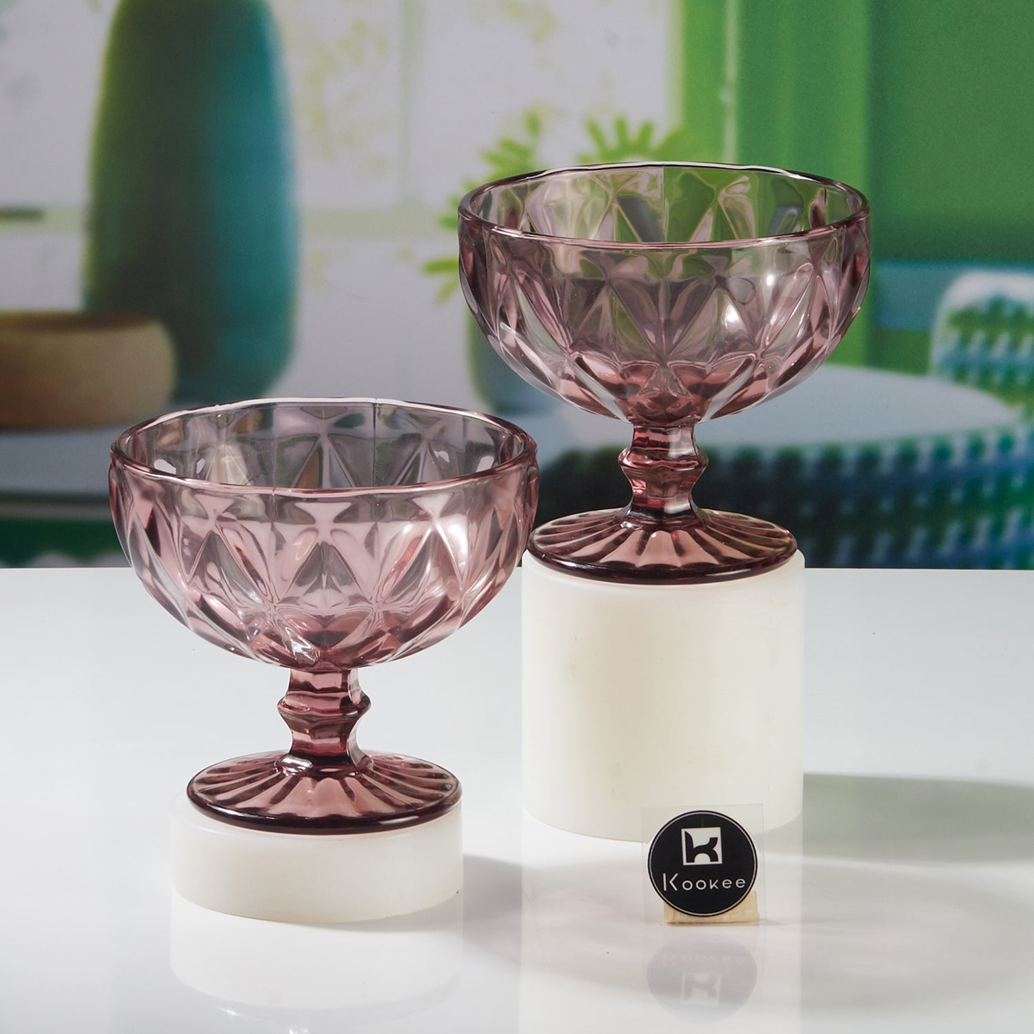 Crystal Glass Ice Cream Bowls (300 ml) (Set of 1) (11289)