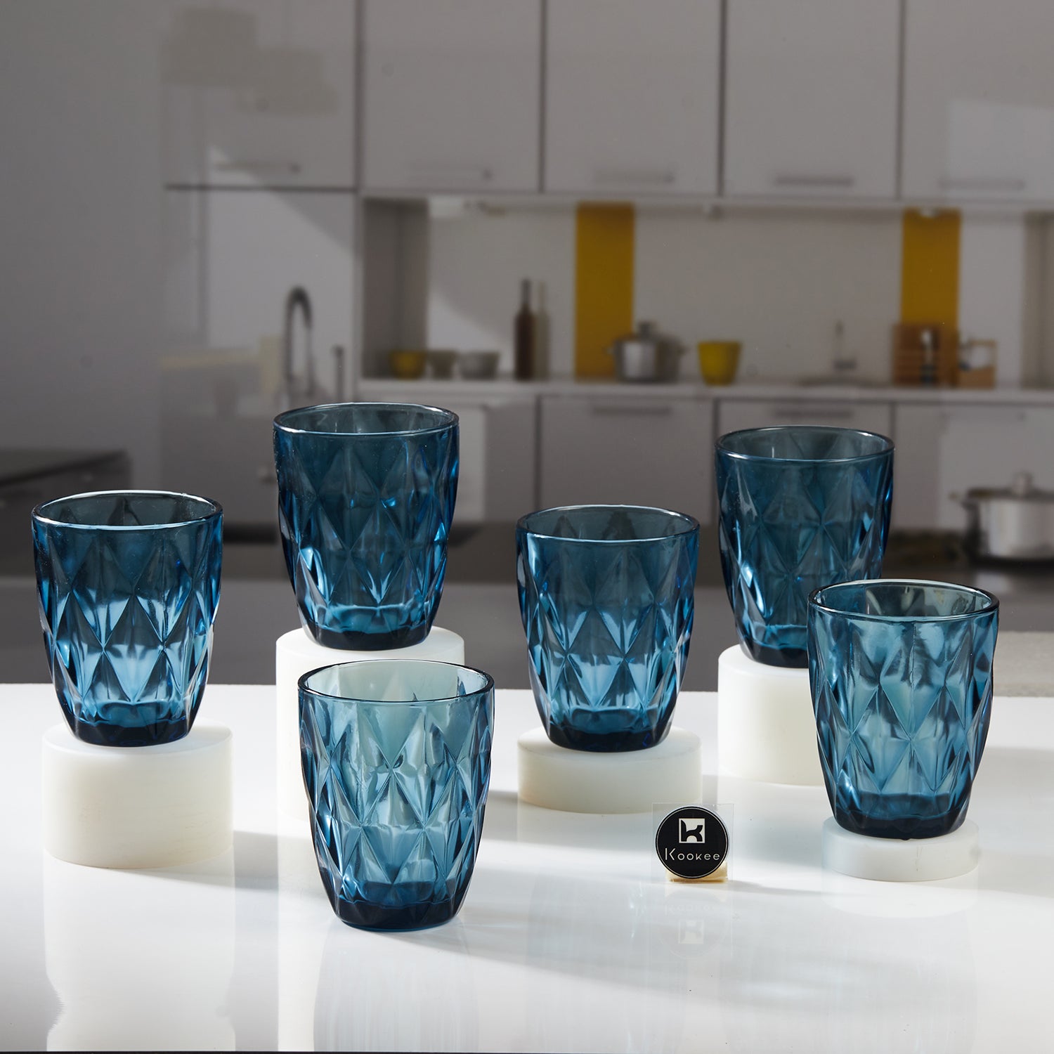 Water & Juice Glasses, Blue, ART11743
