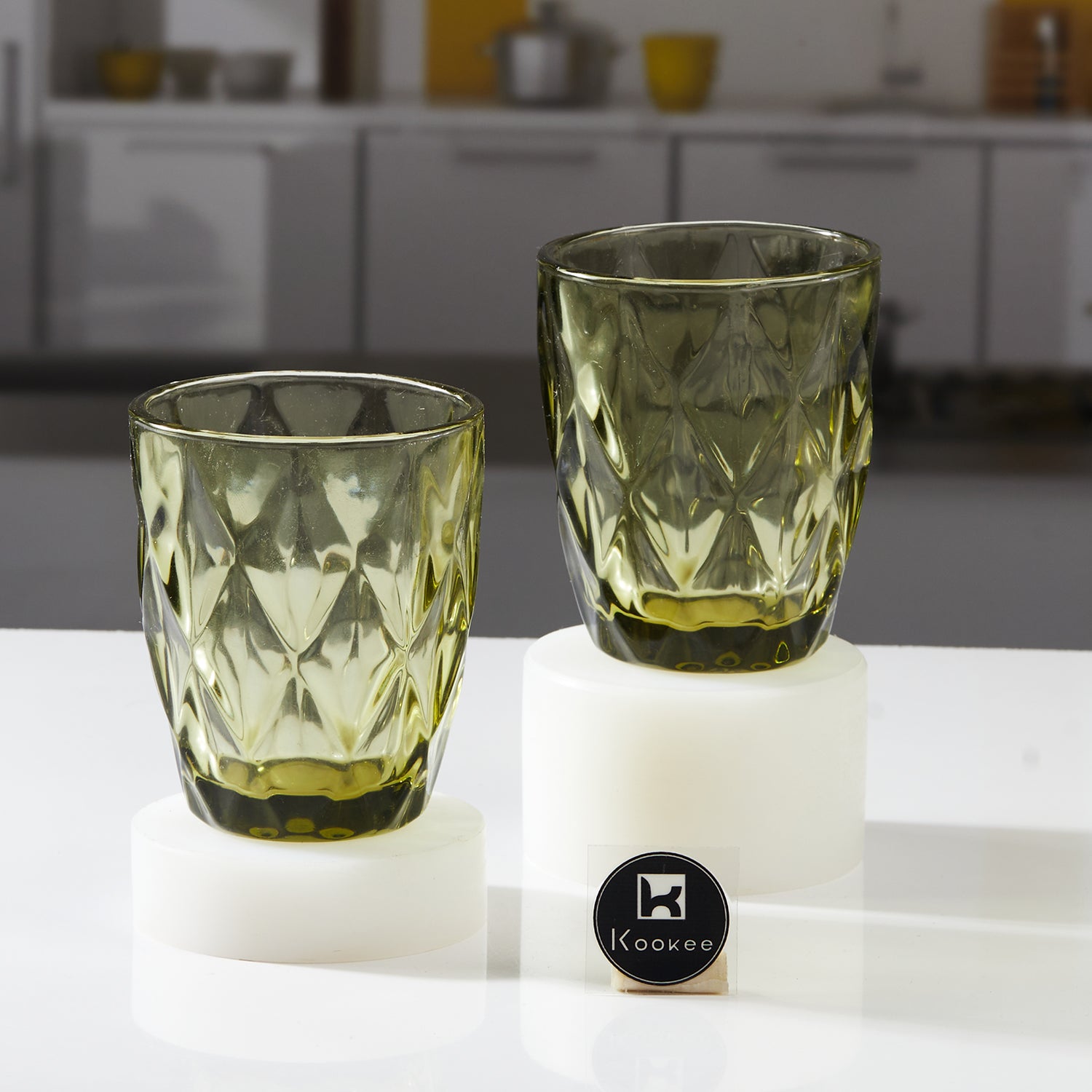 Water & Juice Glasses, Green, ART11652