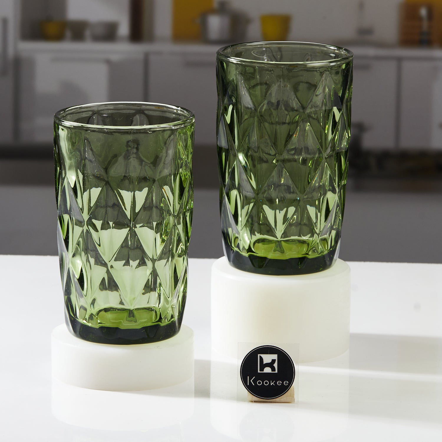 Water & Juice Glasses, Green, ART11656