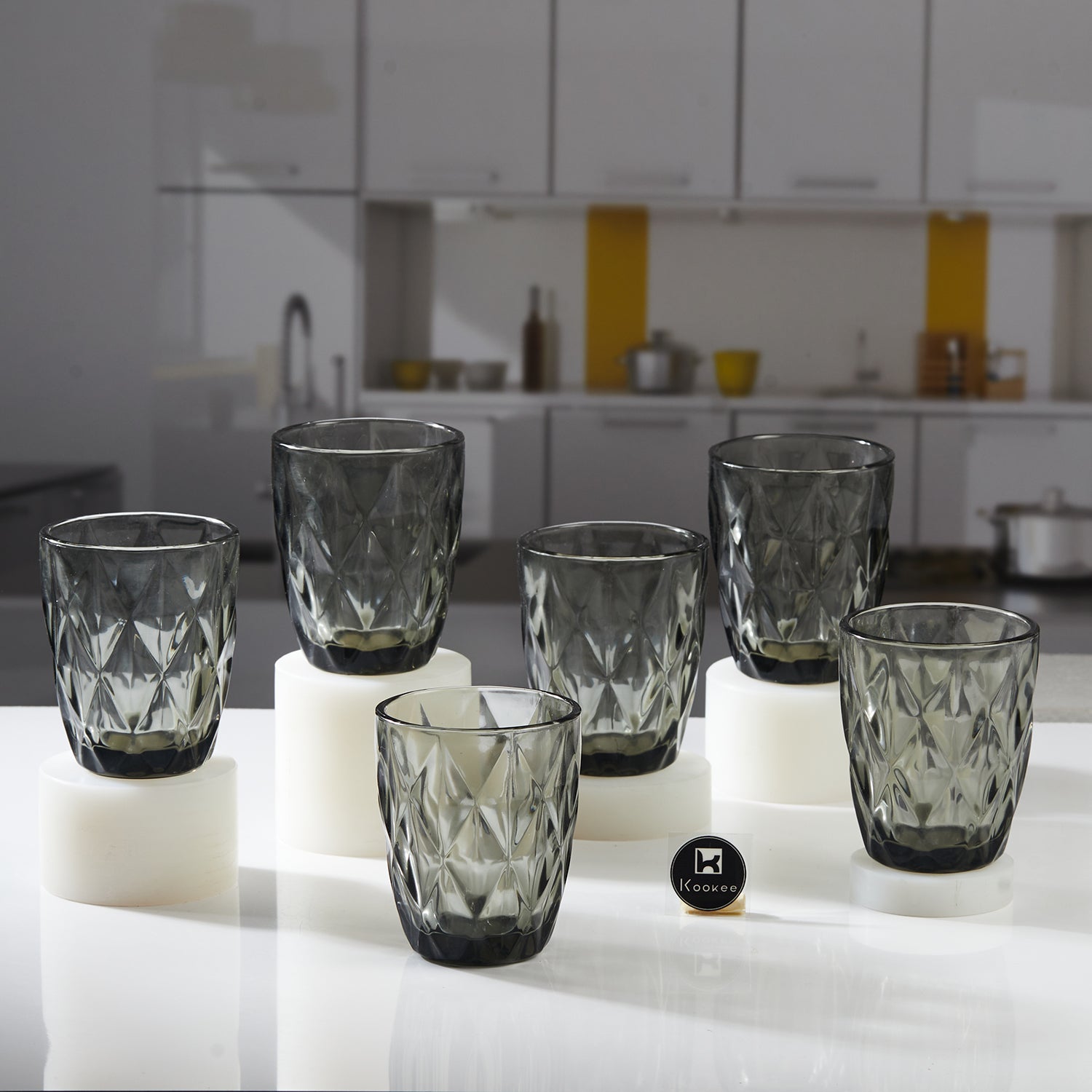 Water & Juice Glasses, Grey, ART11745