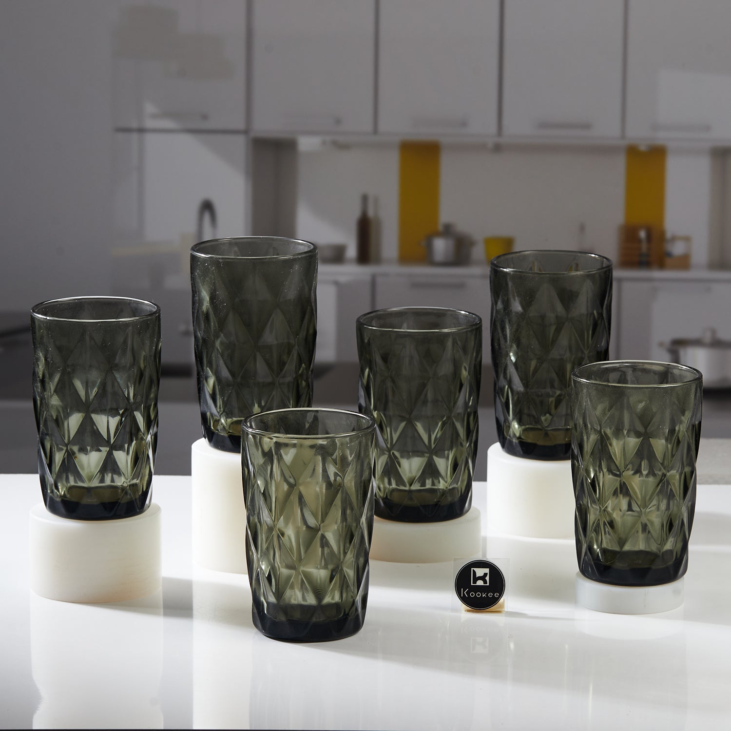 Water & Juice Glasses, Grey, ART11749