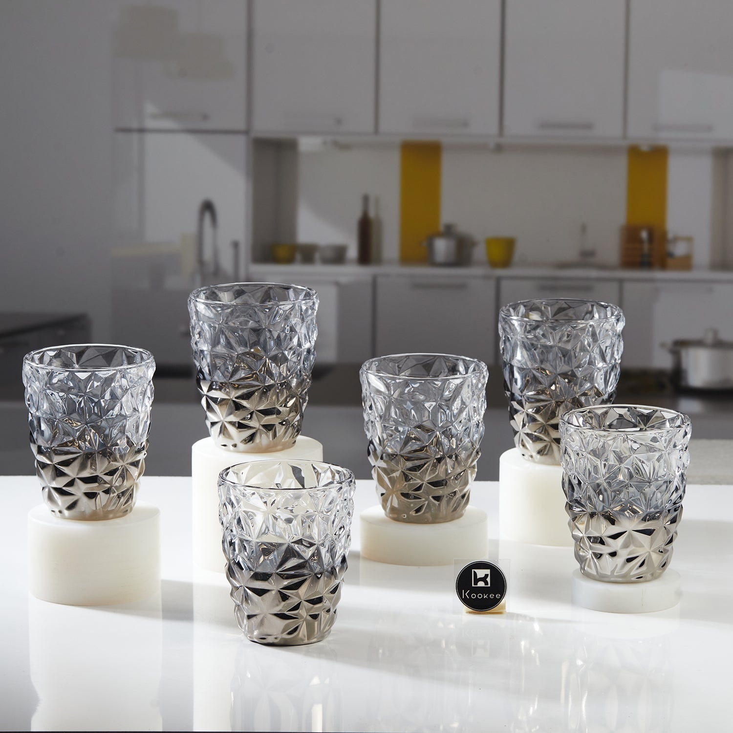 Water & Juice Glasses, Grey, ART11768