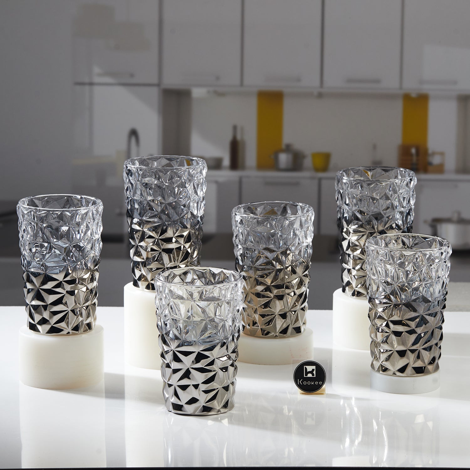 Water & Juice Glasses, Grey, ART11774