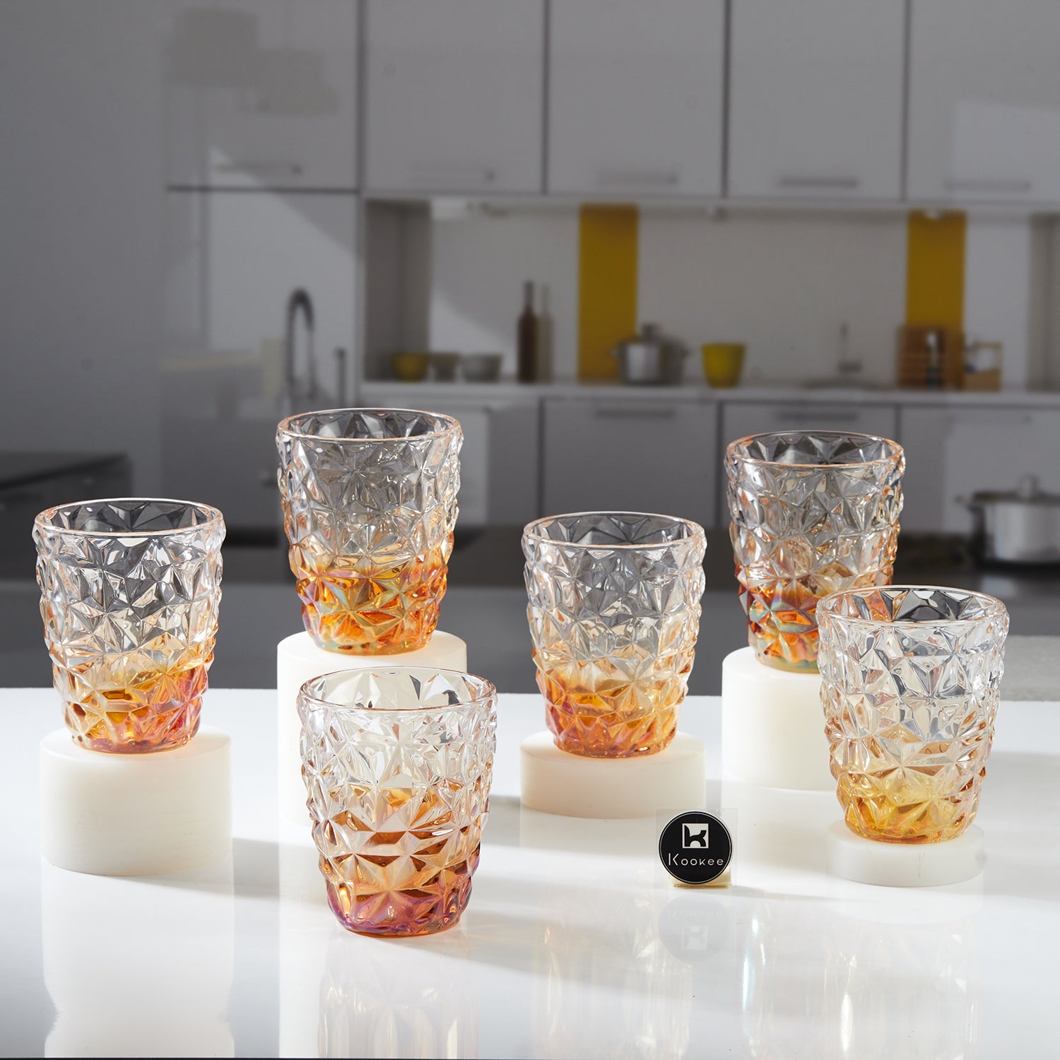 Water & Juice Glasses, Gold, ART11769