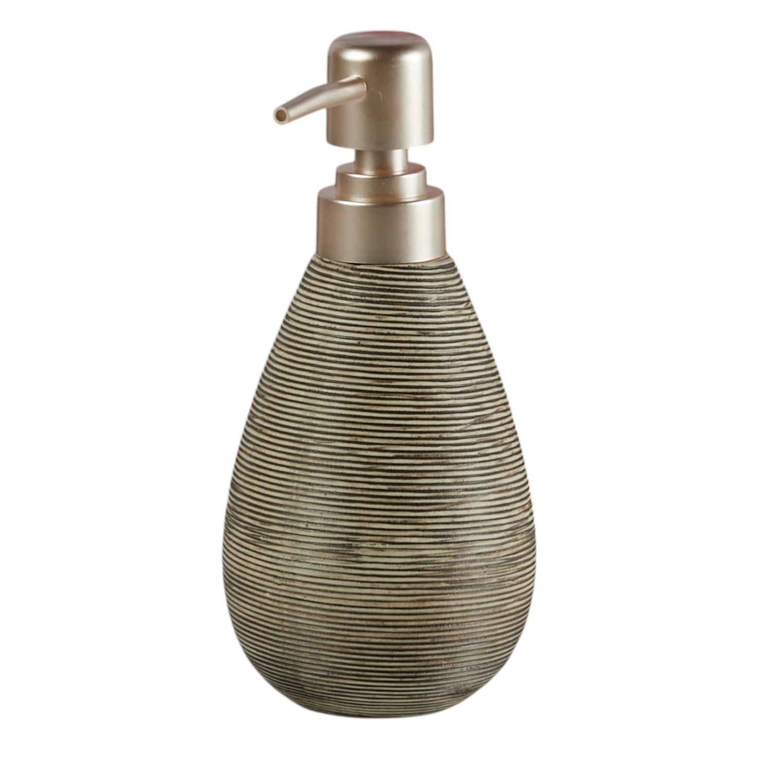 Ceramic Soap Dispenser for handwash for Bathroom, Grey, (Set of 1) (11326)