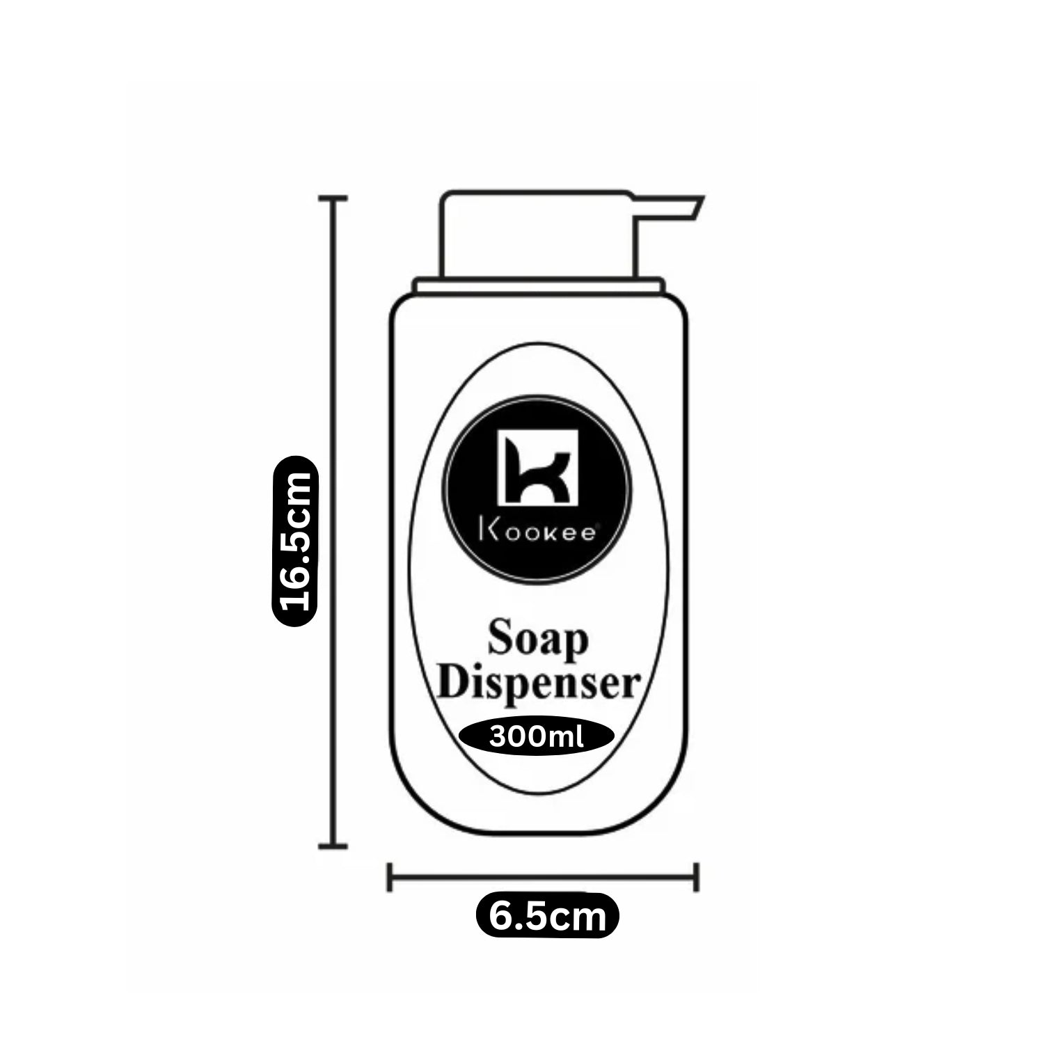 Ceramic Soap Dispenser for handwash for Bathroom, Black/Gold (V-CSD-034-1)